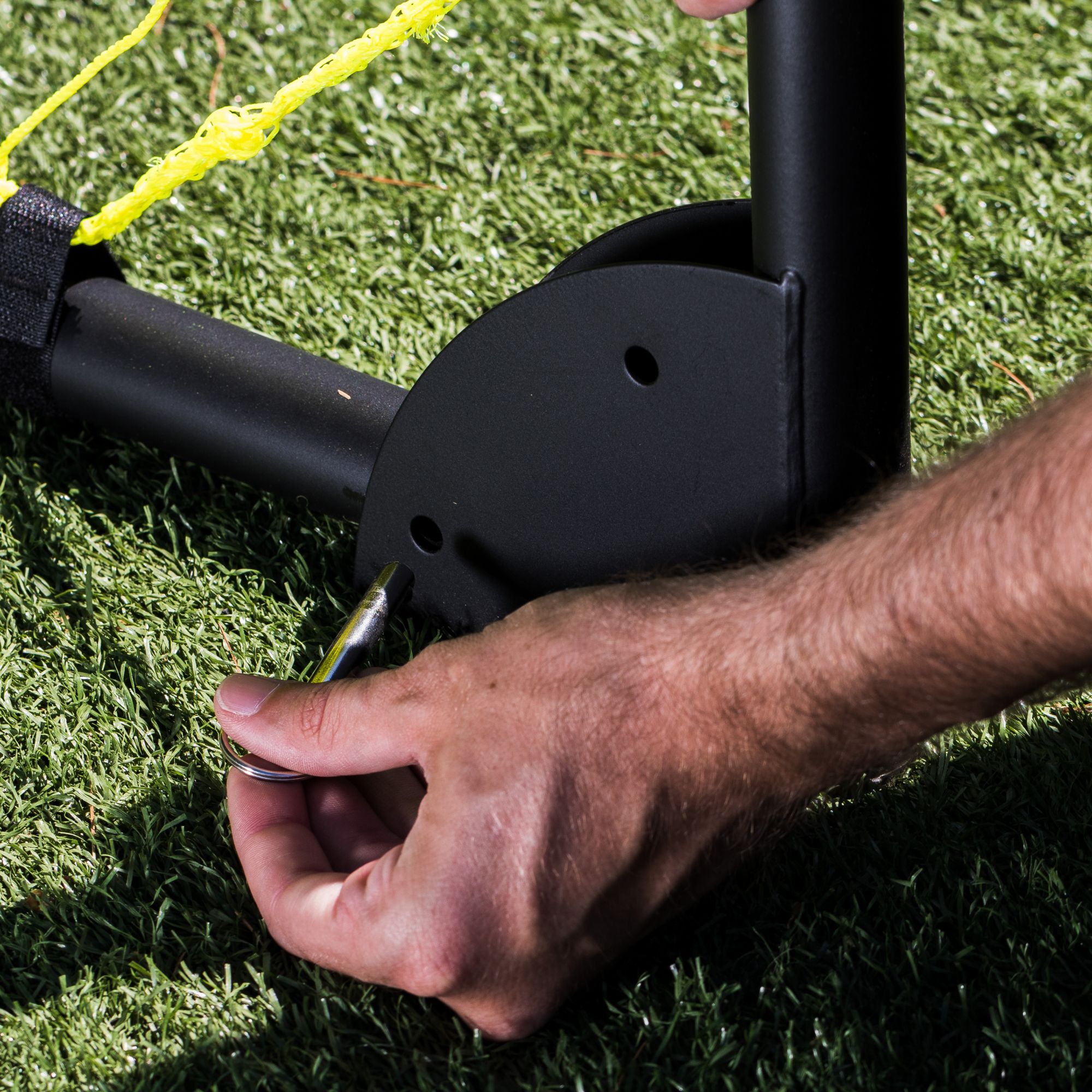 Franklin 10' x 5' Powder-Coated Steel Folding Soccer Goal product image