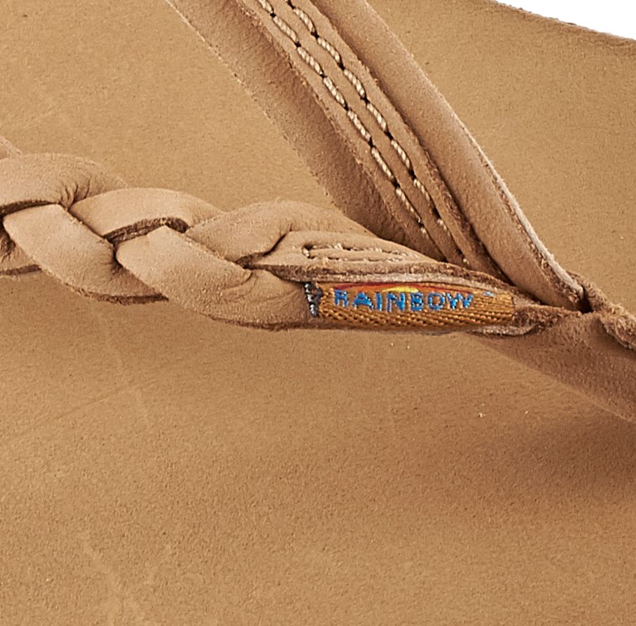 Rainbow Women's Leather 301 Flirty Braid Twist Flip Flops product image