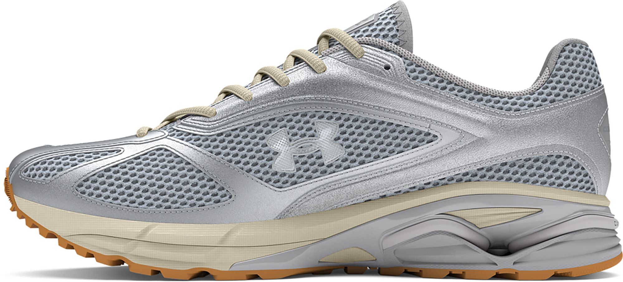 Under Armour Apparition Men Size 8.5 Shoes Metallic Silver 3027595-101 Deals on Men main image 4