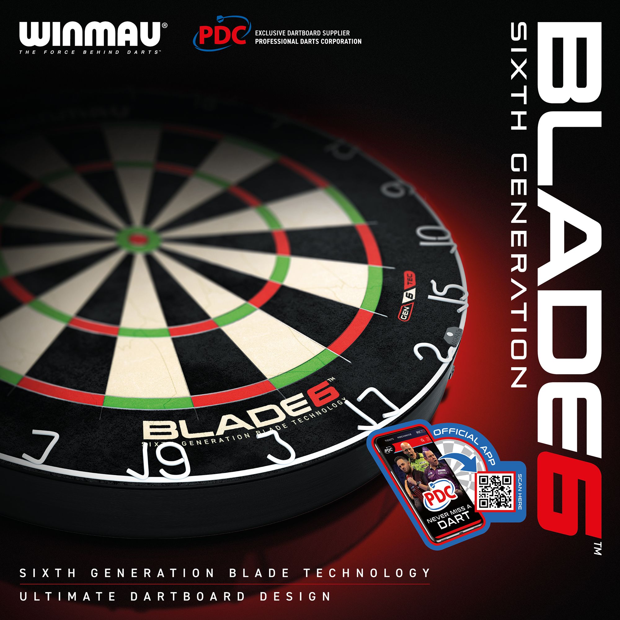 Winmau Blade 6 Dartboard product image