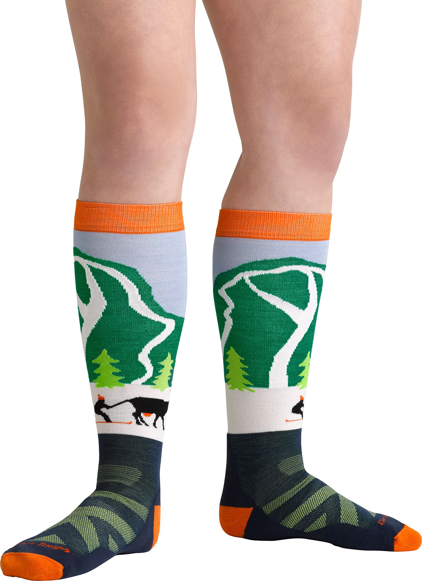 Darn Tough Youth Pow Cow Cushioned Over-The-Calf Ski and Snowboard Socks product image