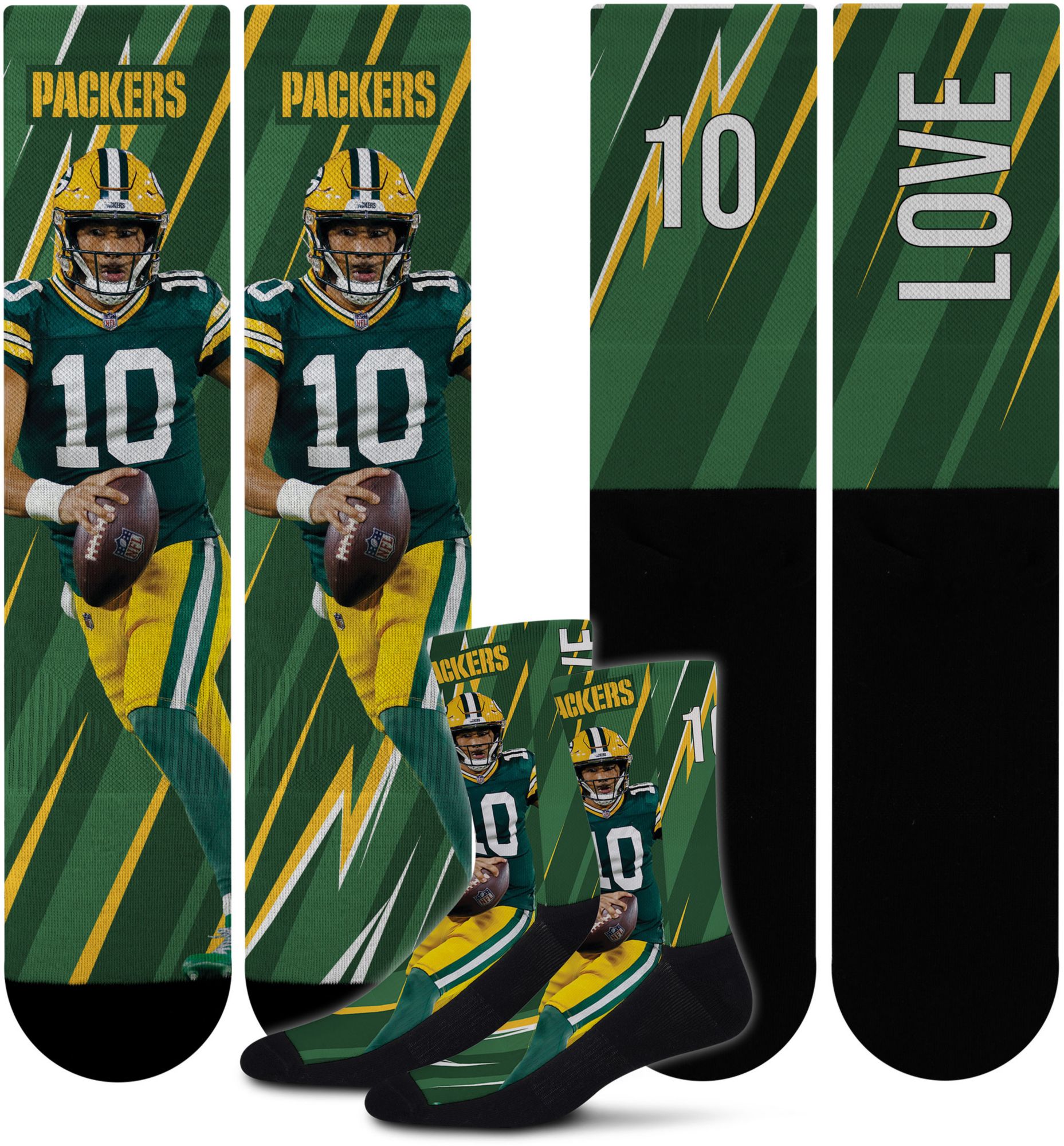 For Bare Feet Youth Green Bay Packers Energy Socks product image