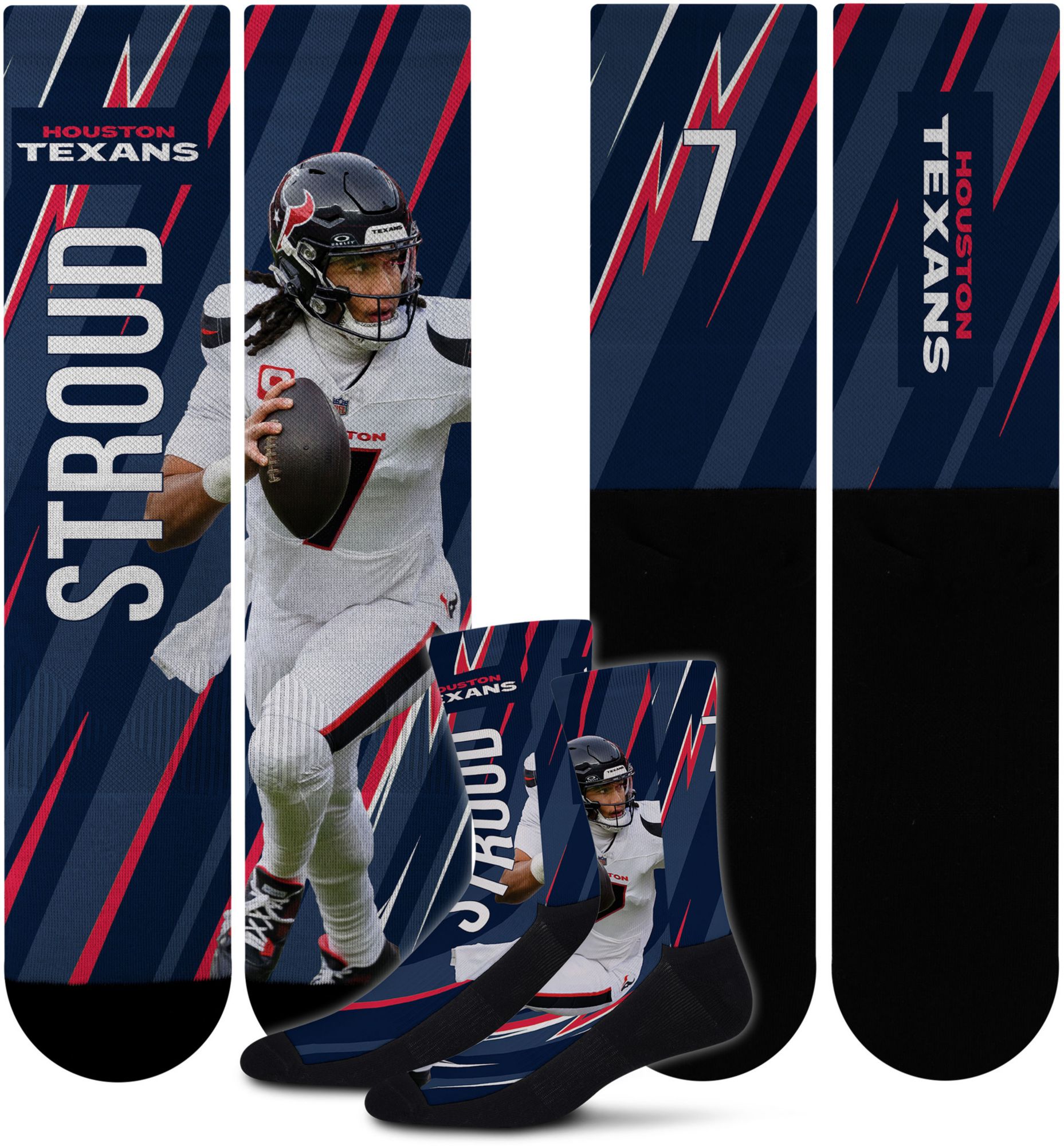 For Bare Feet Youth Houston Texans Energy Socks product image