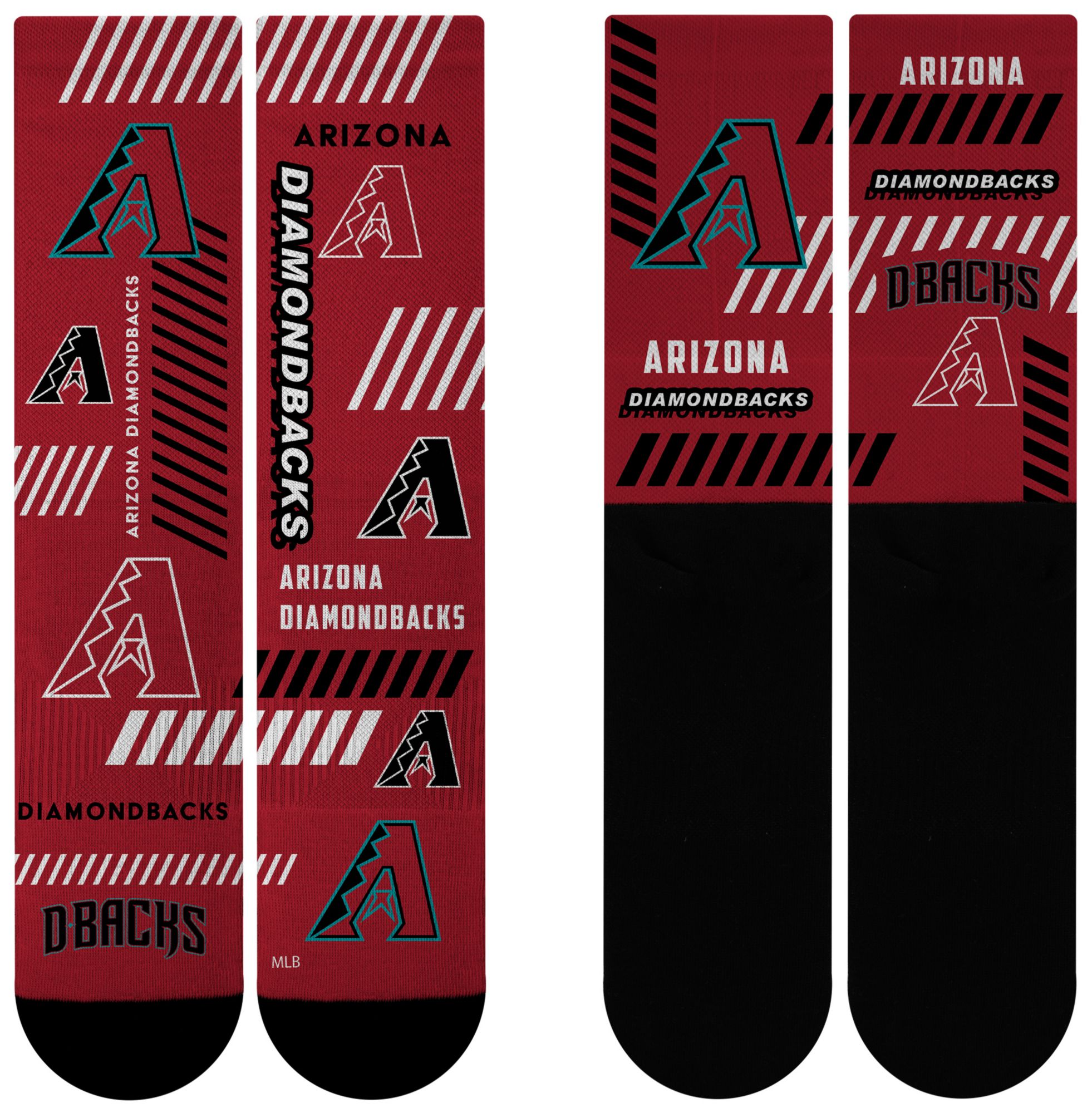 For Bare Feet Adult Arizona Diamondbacks Multi Fantastic Sublimated Crew Socks product image