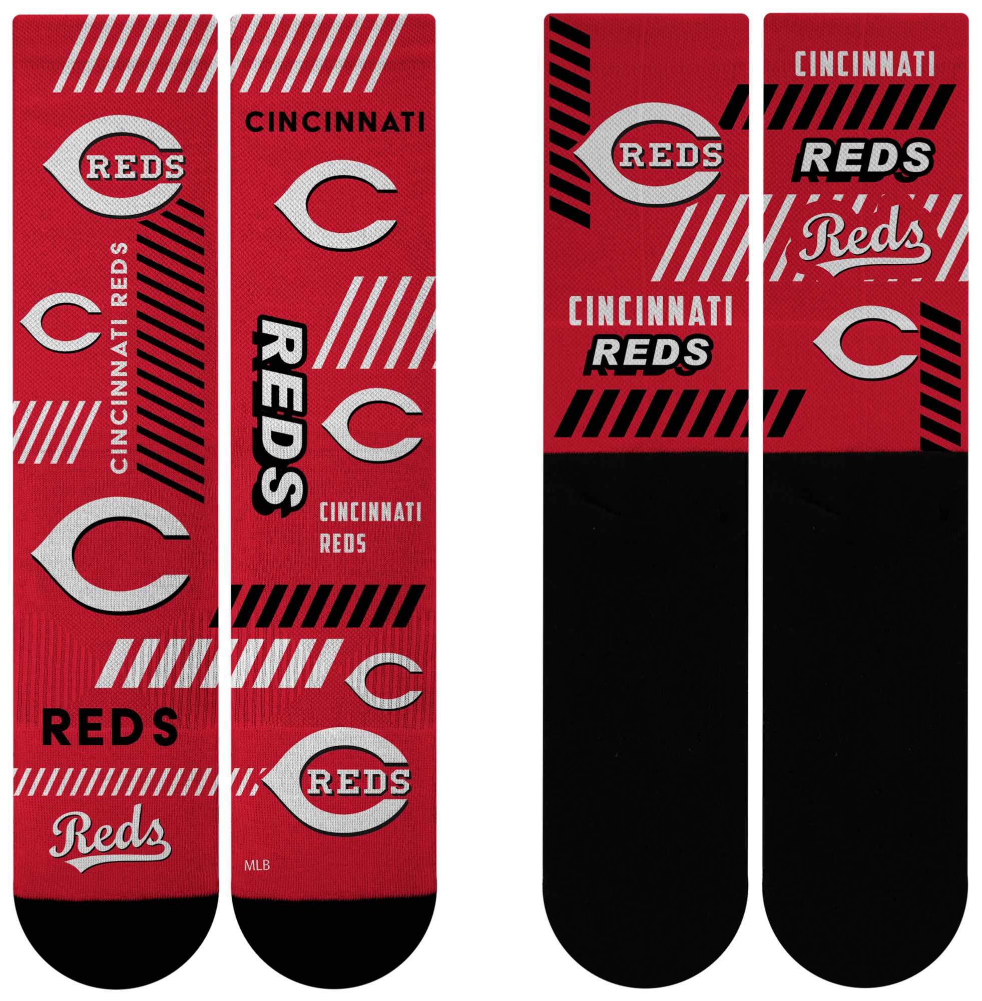 For Bare Feet Adult Cincinnati Reds Multi Fantastic Sublimated Crew Socks product image