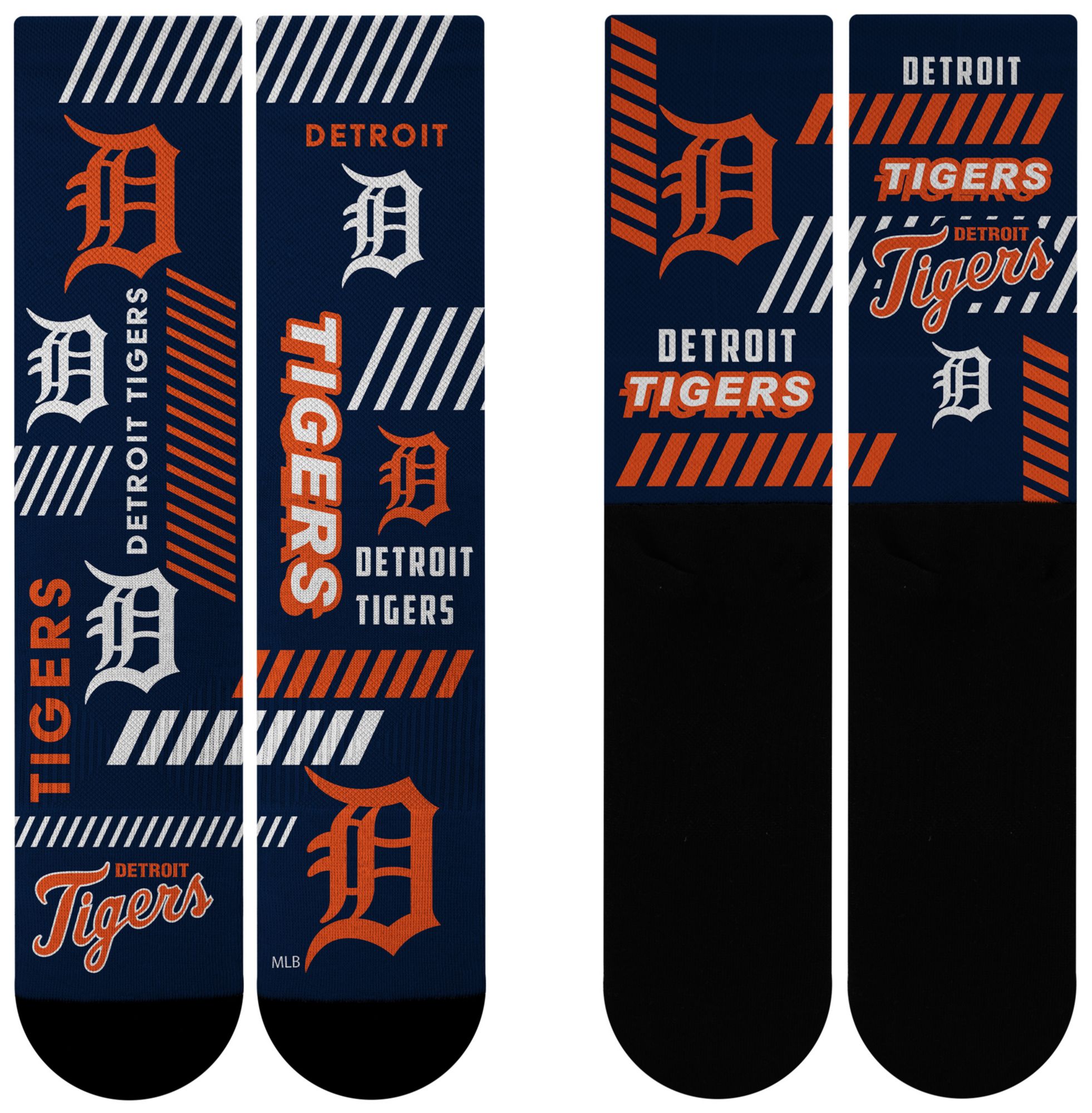 For Bare Feet Adult Detroit Tigers Multi Fantastic Sublimated Crew Socks product image