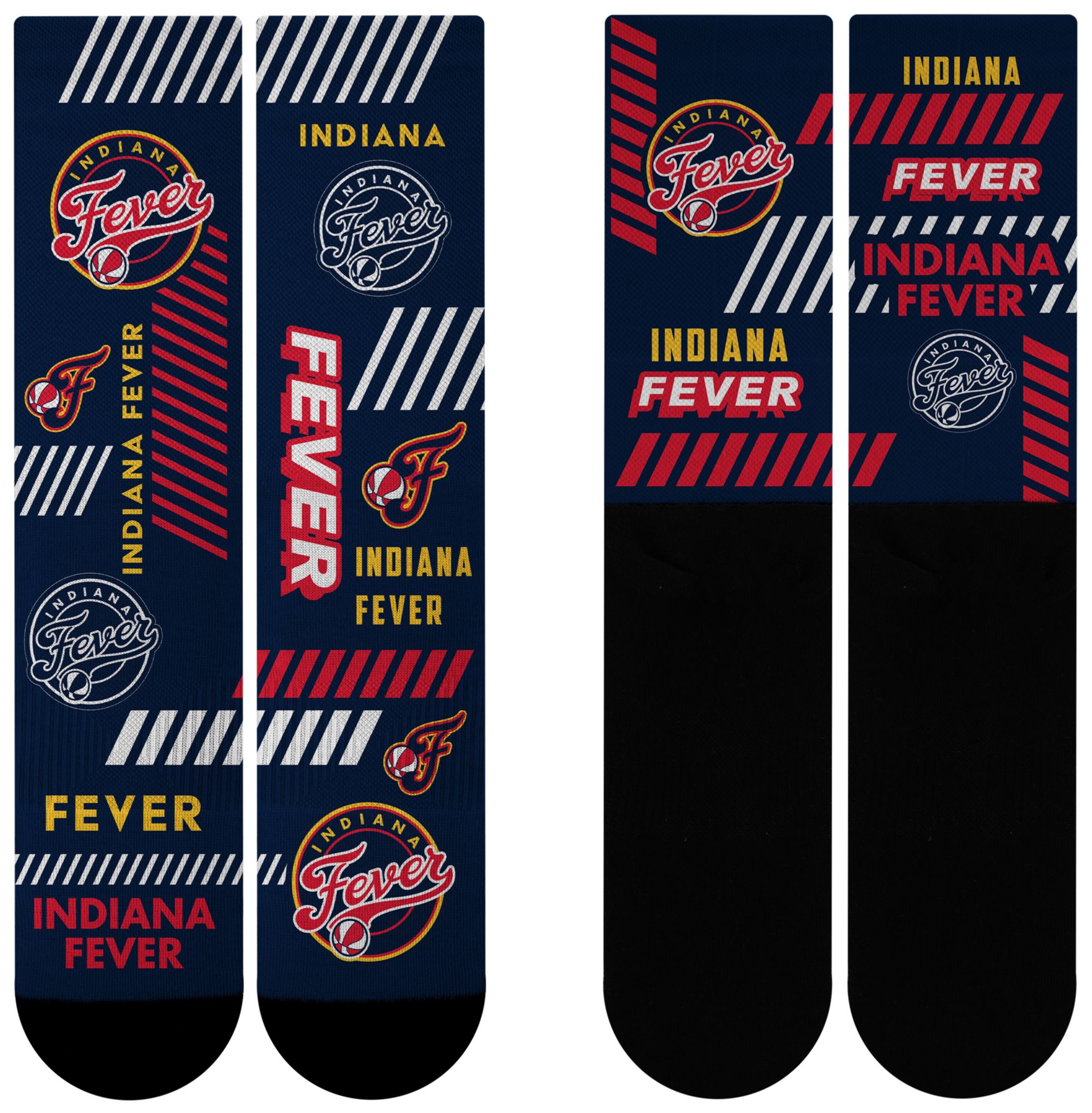 For Bare Feet Adult Indiana Fever Multi Fantastic Sublimated Crew Socks product image