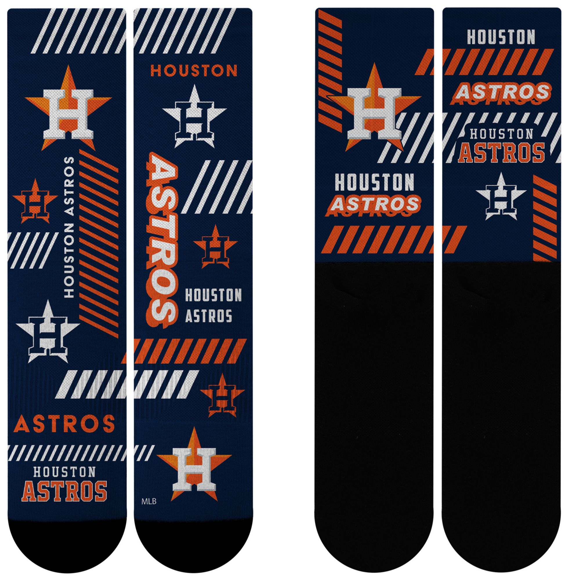 For Bare Feet Adult Houston Astros Multi Fantastic Sublimated Crew Socks product image