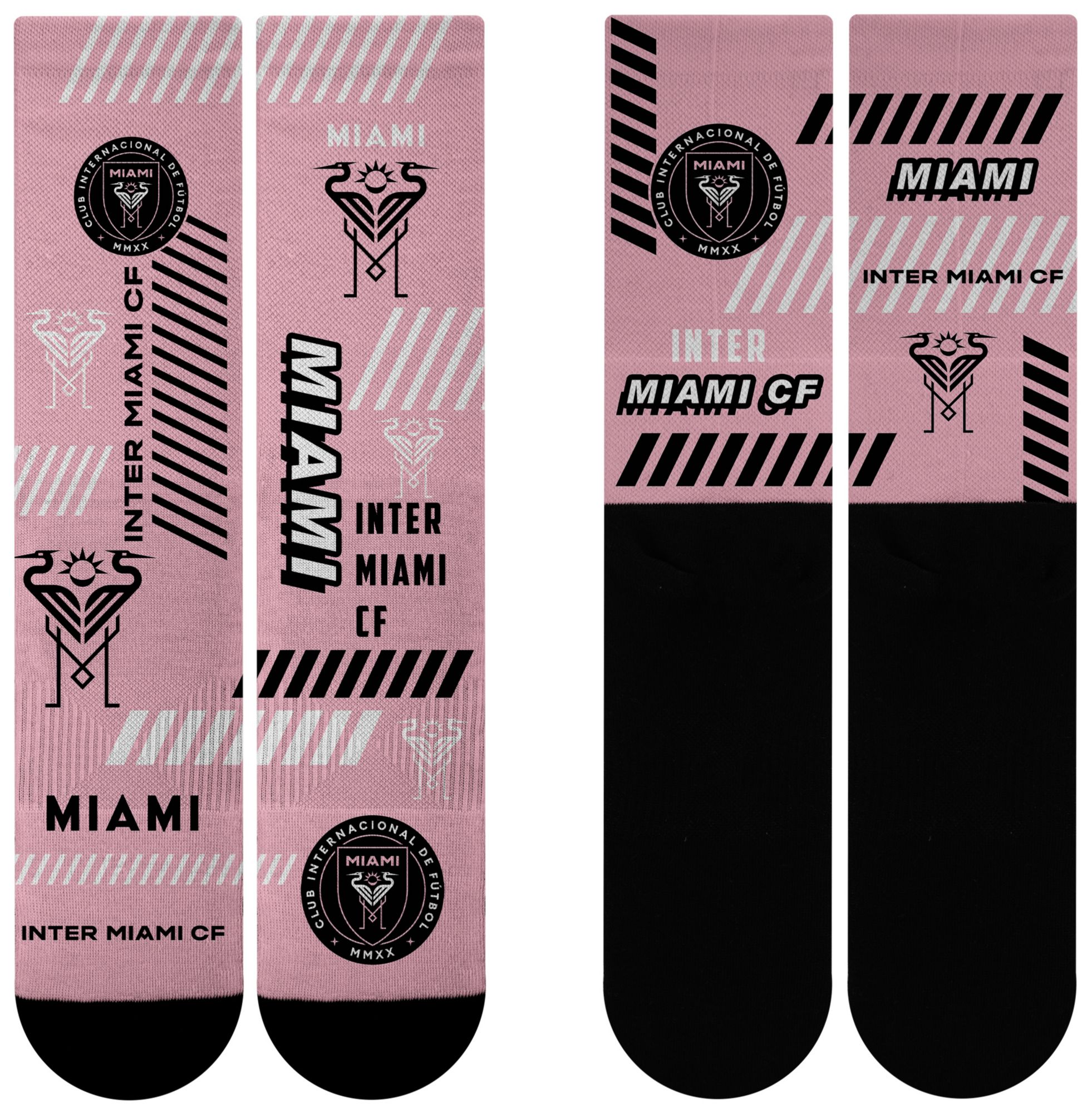 For Bare Feet Adult Inter Miami CF Multi Fantastic Sublimated Crew Socks product image