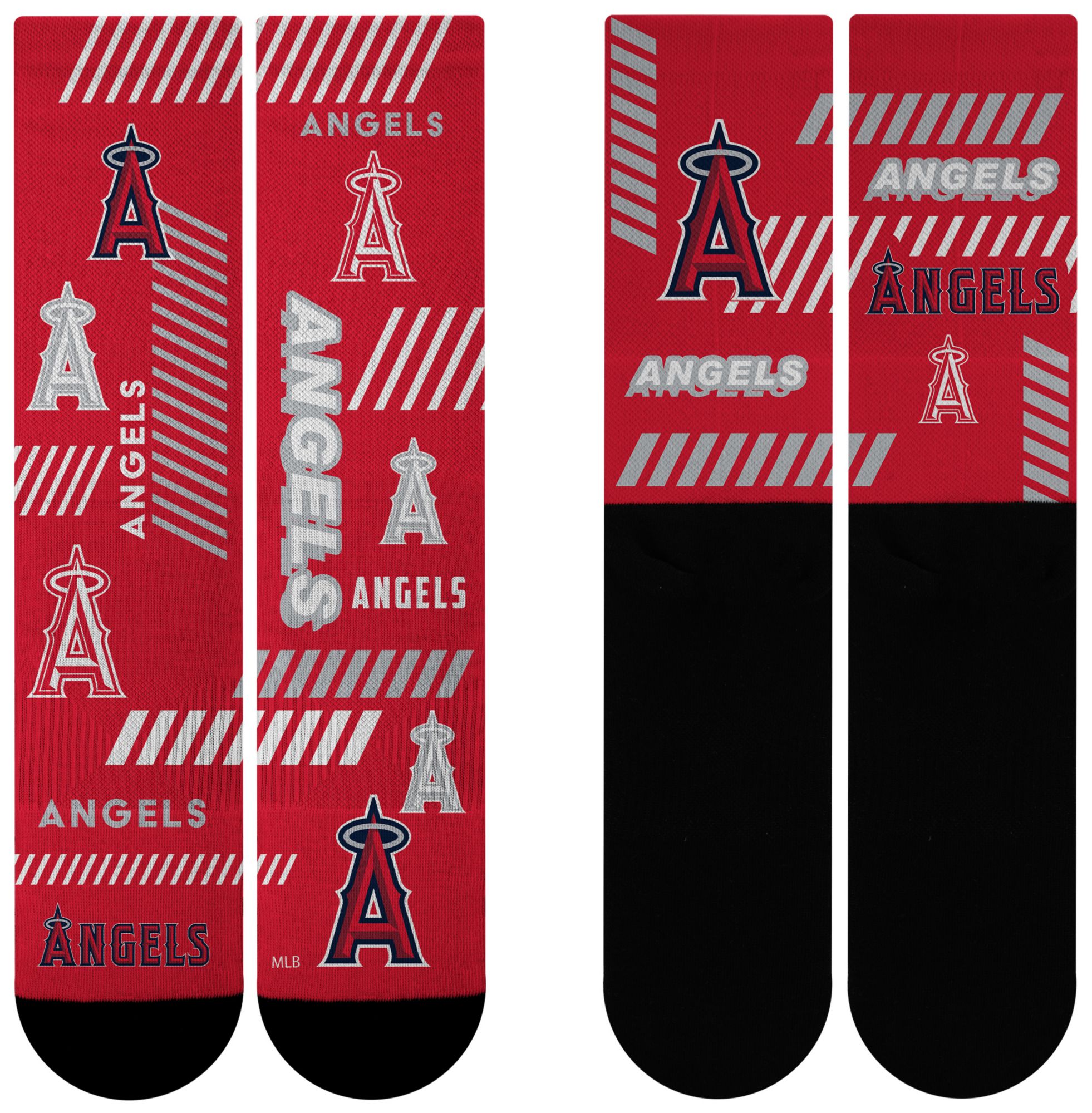 For Bare Feet Adult Los Angeles Angels Multi Fantastic Sublimated Crew Socks product image