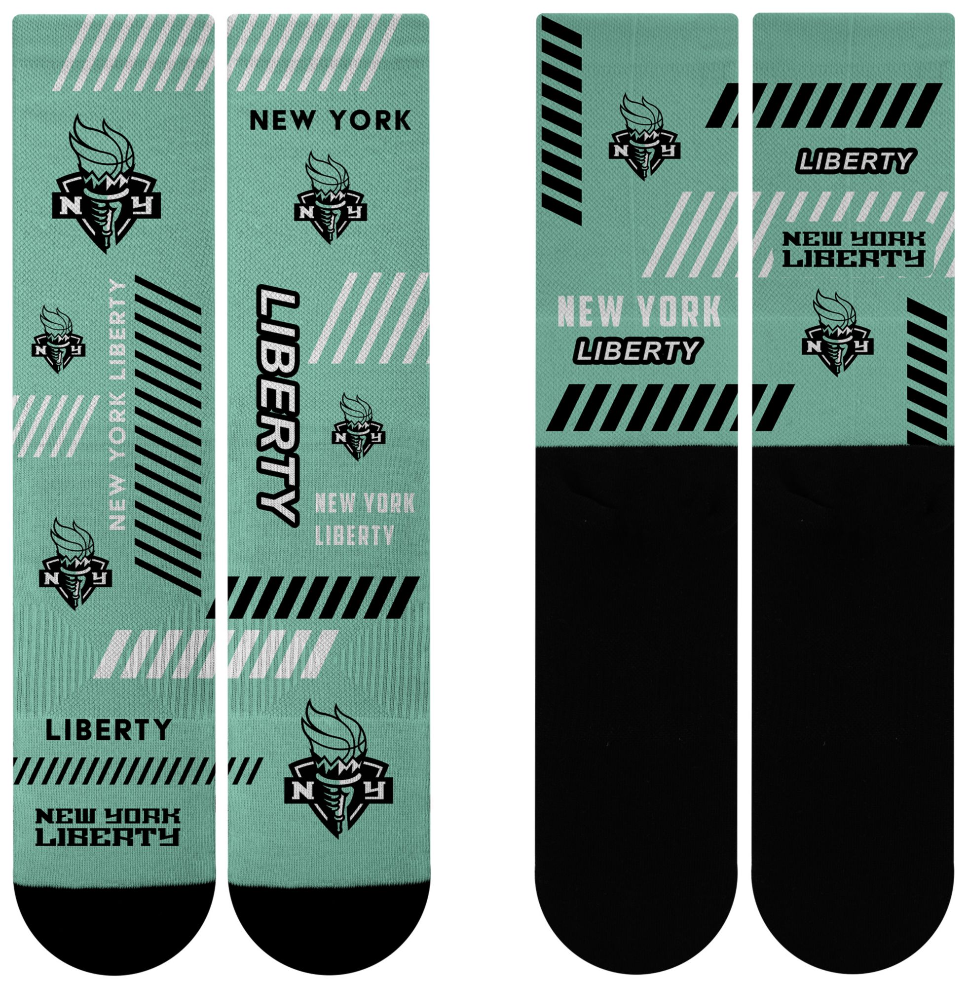 For Bare Feet Adult New York Liberty Multi Fantastic Sublimated Crew Socks product image