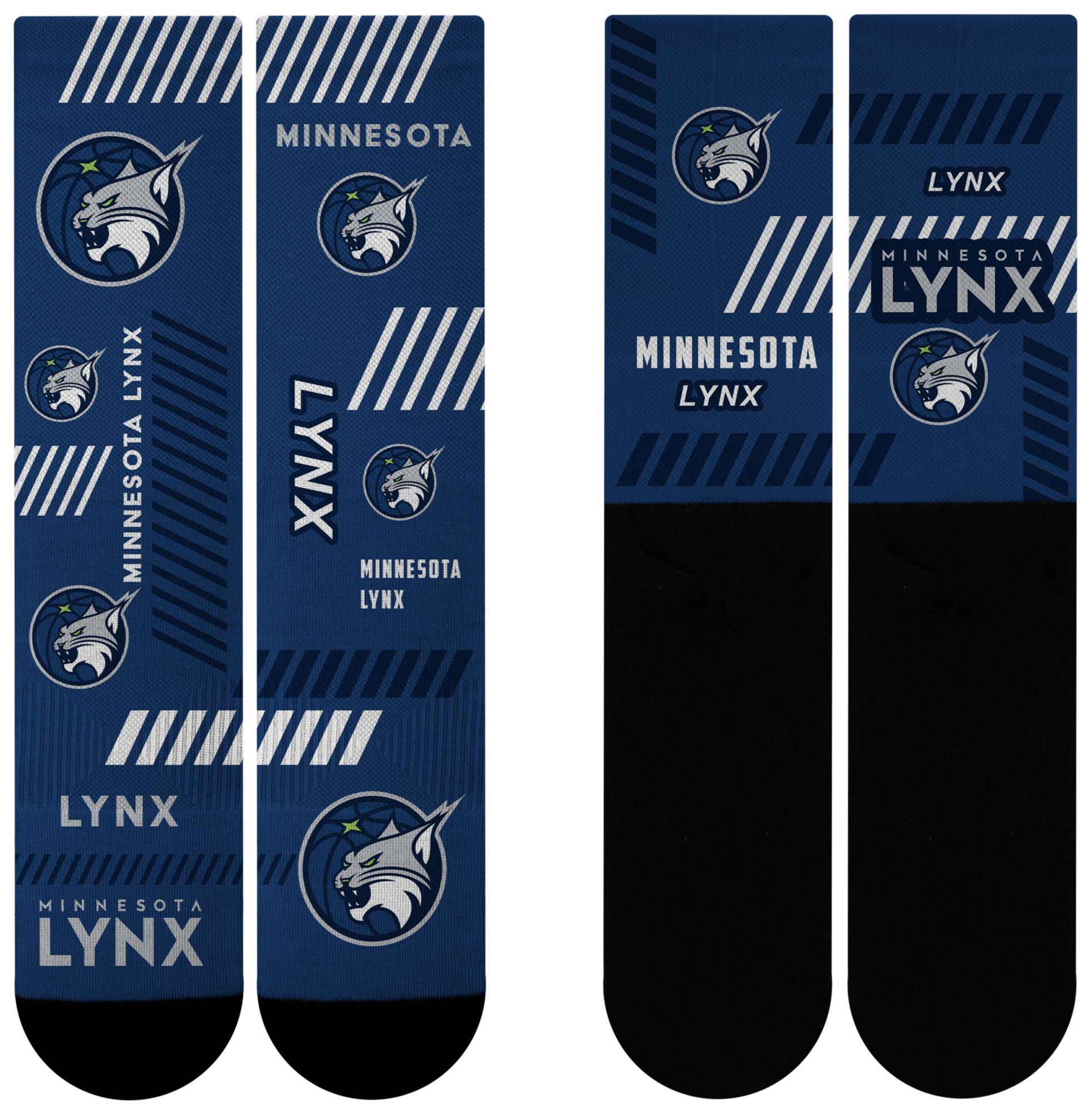 For Bare Feet Adult Minnesota Lynx Multi Fantastic Sublimated Crew Socks product image