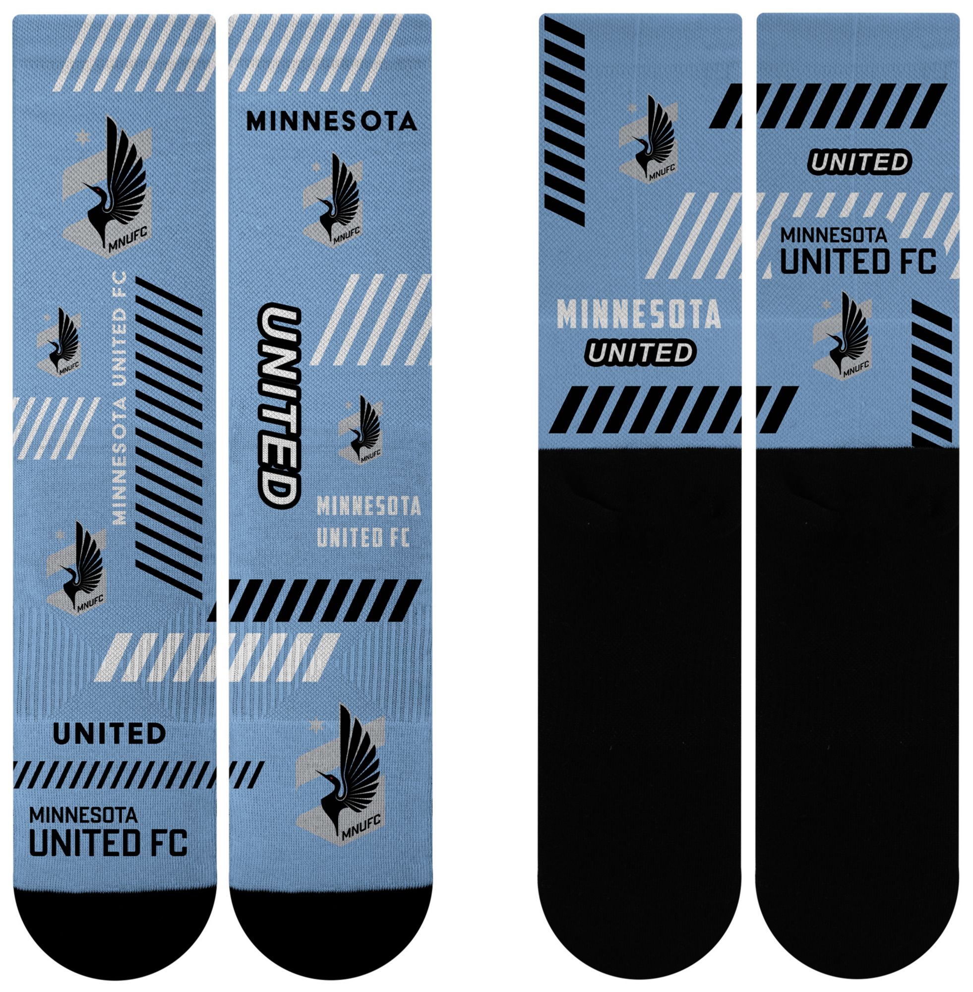 For Bare Feet Adult Minnesota United FC Multi Fantastic Sublimated Crew Socks product image