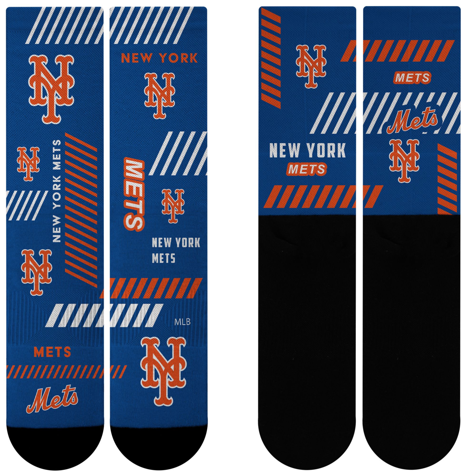 For Bare Feet Adult New York Mets Multi Fantastic Sublimated Crew Socks product image