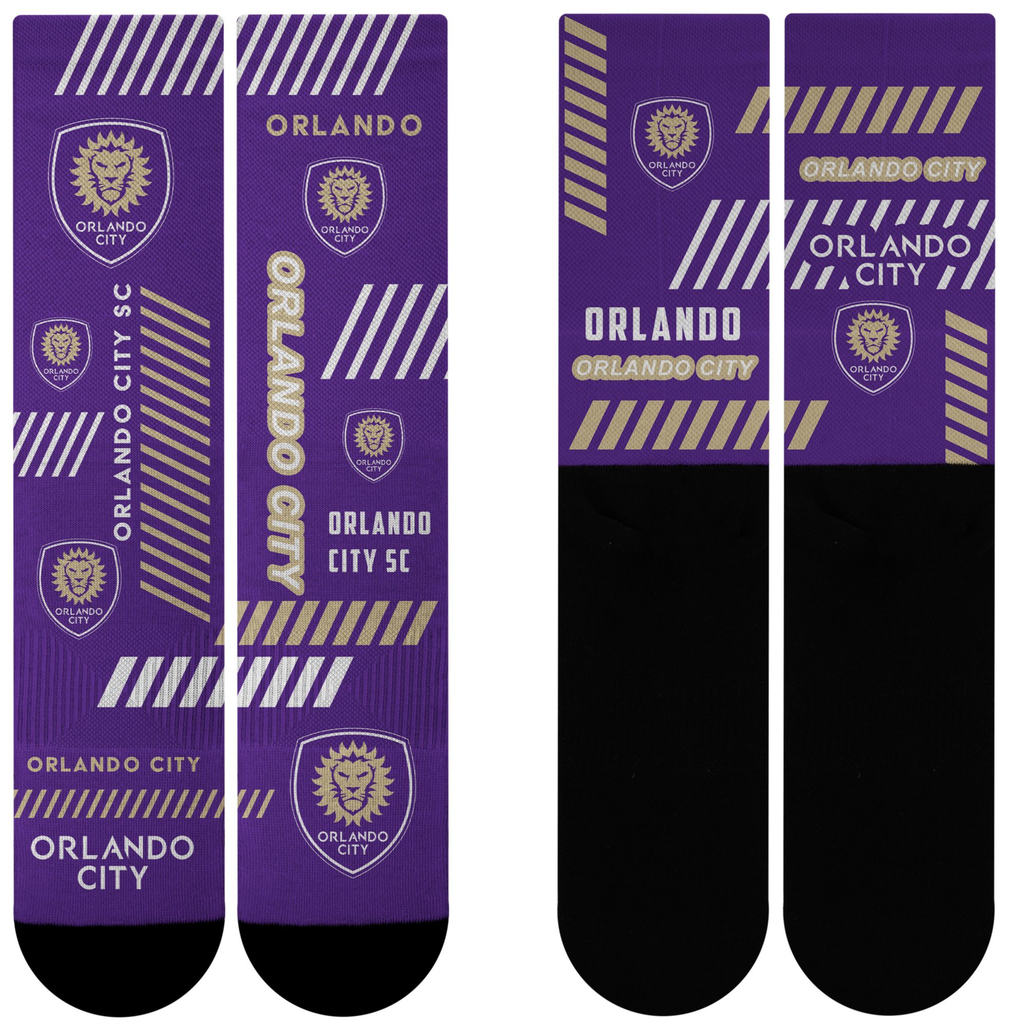 For Bare Feet Adult Orlando City SC Multi Fantastic Sublimated Crew Socks product image