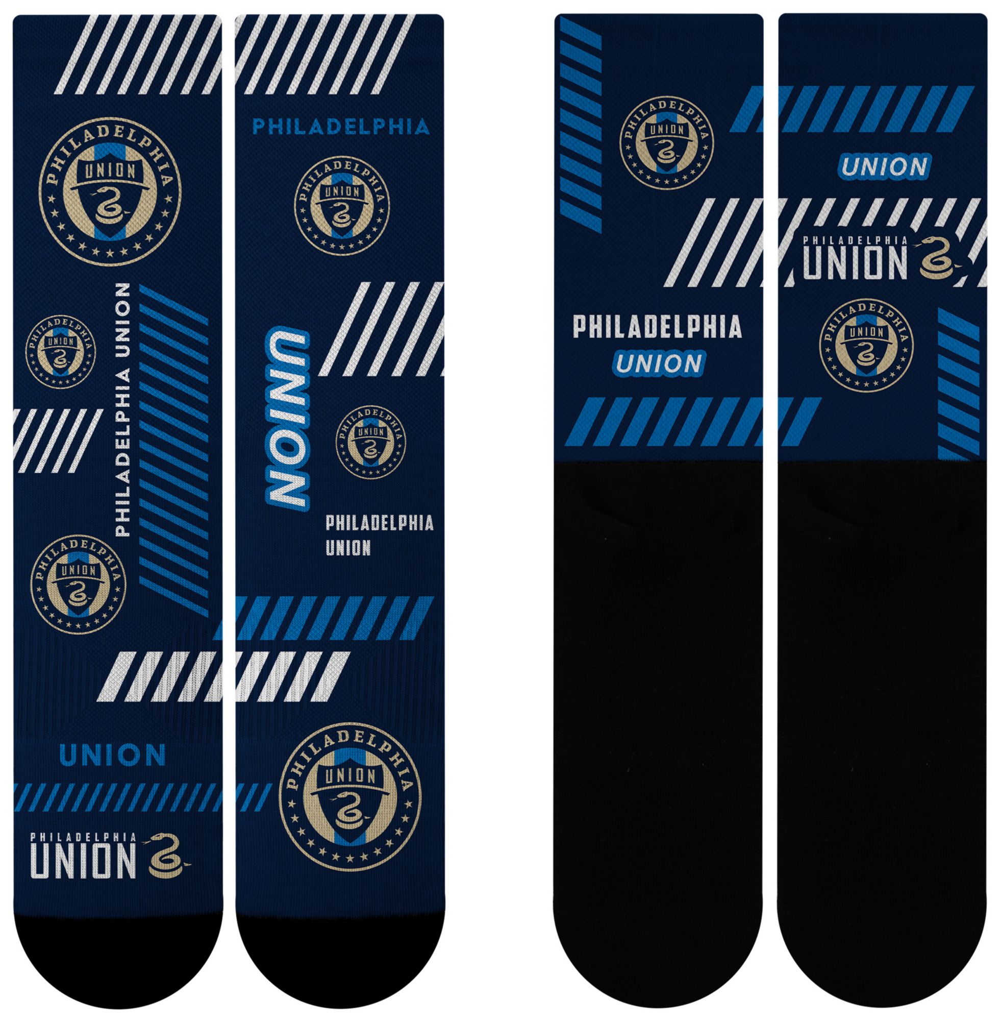 For Bare Feet Adult Philadelphia Union Multi Fantastic Sublimated Crew Socks product image