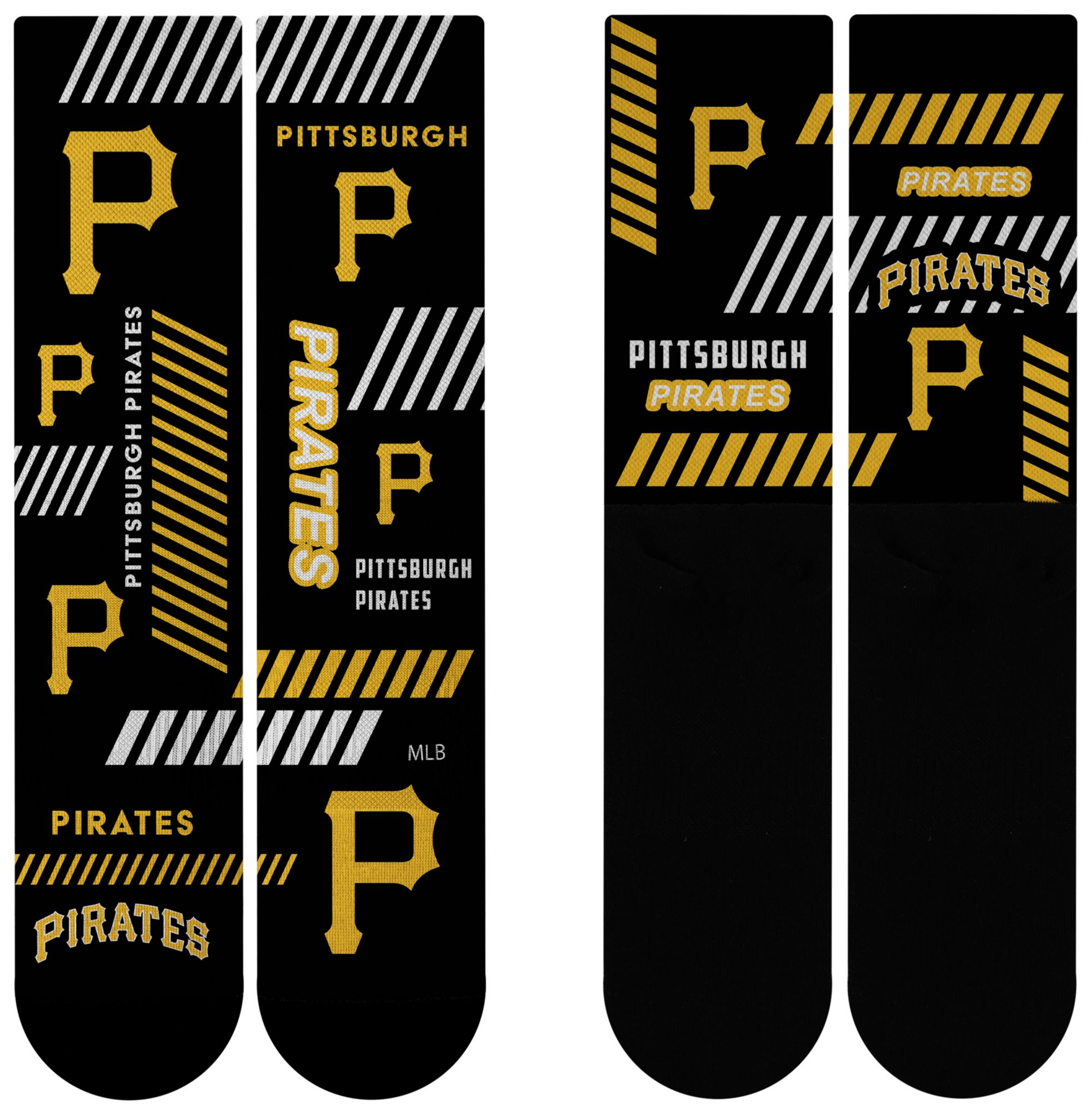 For Bare Feet Adult Pittsburgh Pirates Multi Fantastic Sublimated Crew Socks product image