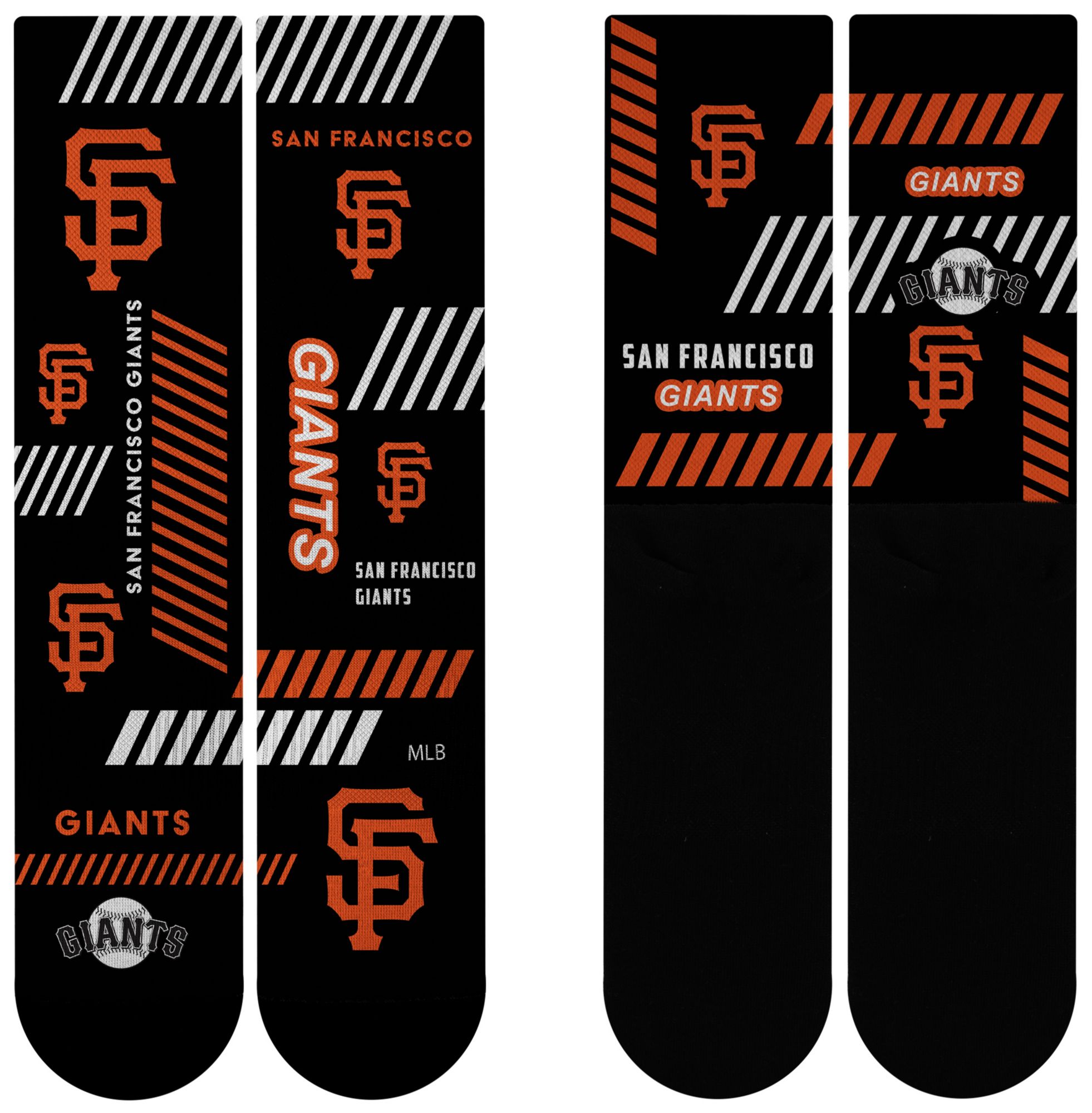 For Bare Feet Adult San Francisco Giants Multi Fantastic Sublimated Crew Socks product image