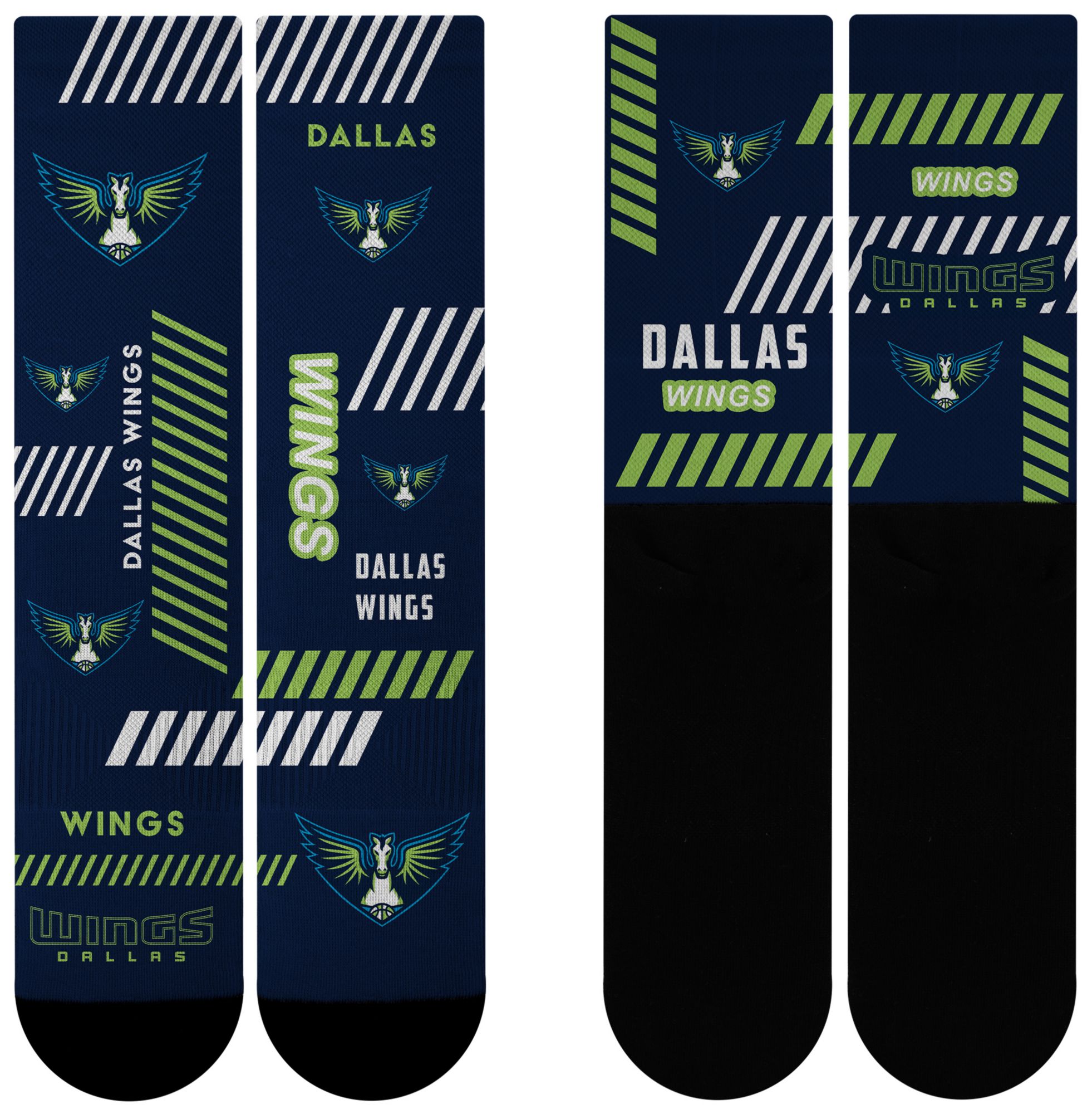 For Bare Feet Adult Dallas Wings Multi Fantastic Sublimated Crew Socks product image