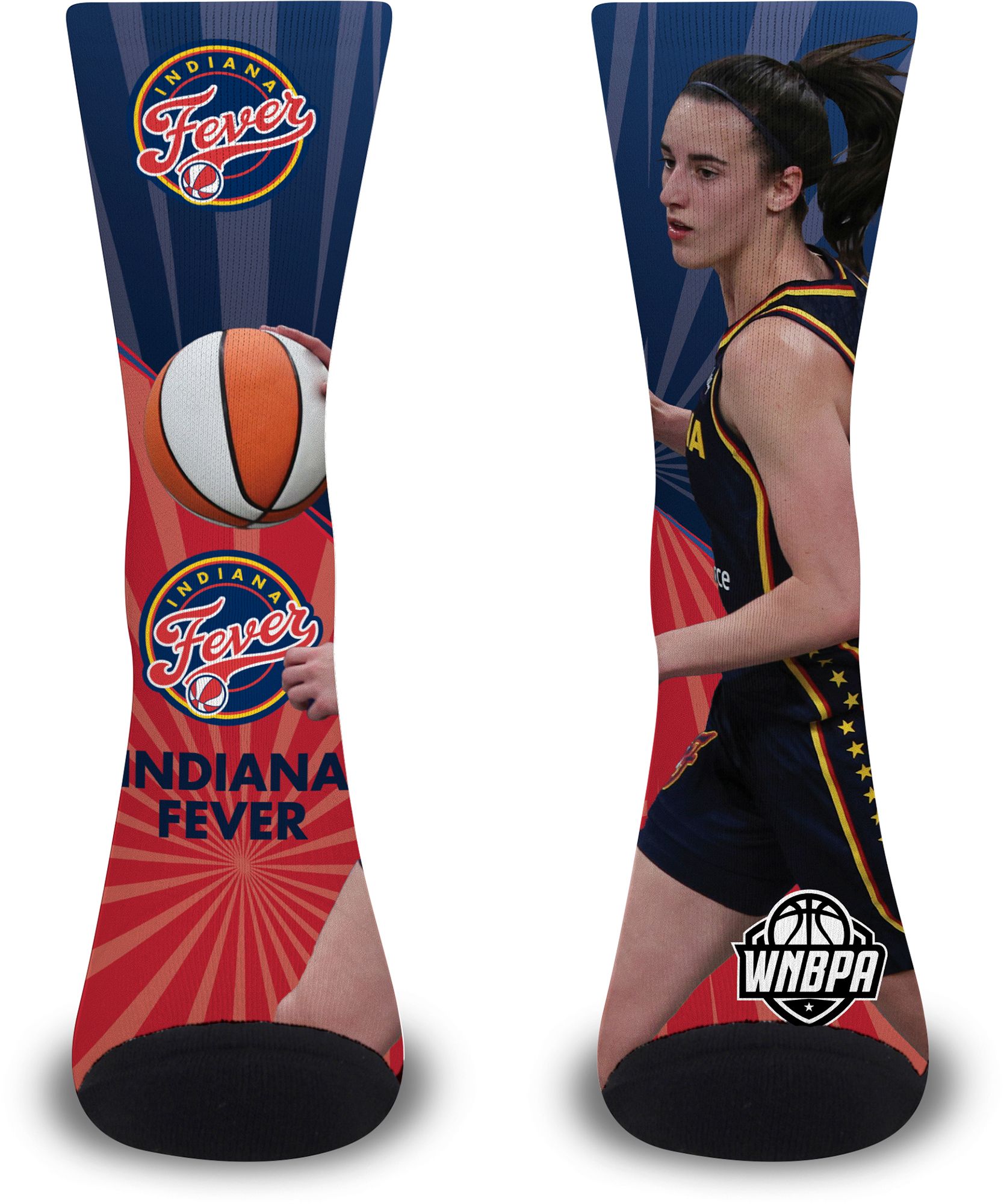 For Bare Feet Adult Indiana Fever Multi Record Breaker Socks product image