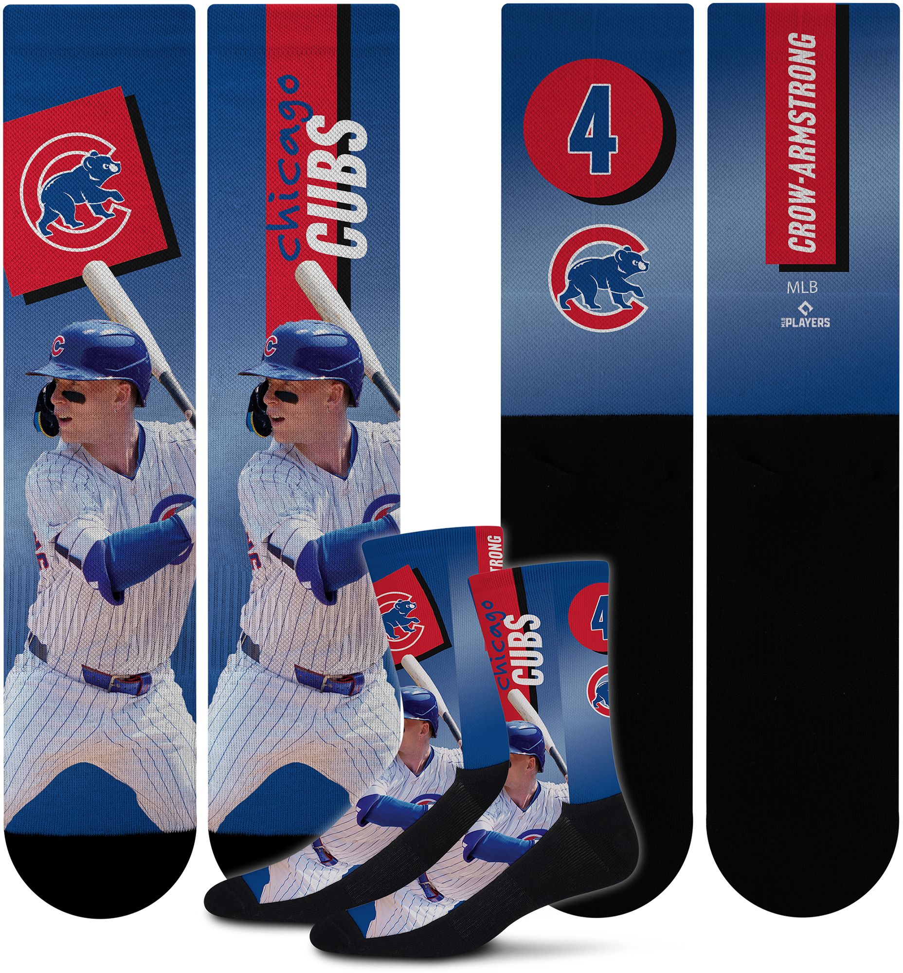 For Bare Feet Adult Chicago Cubs Pete Crow-Armstrong #4 Shape Shifter Crew Socks product image