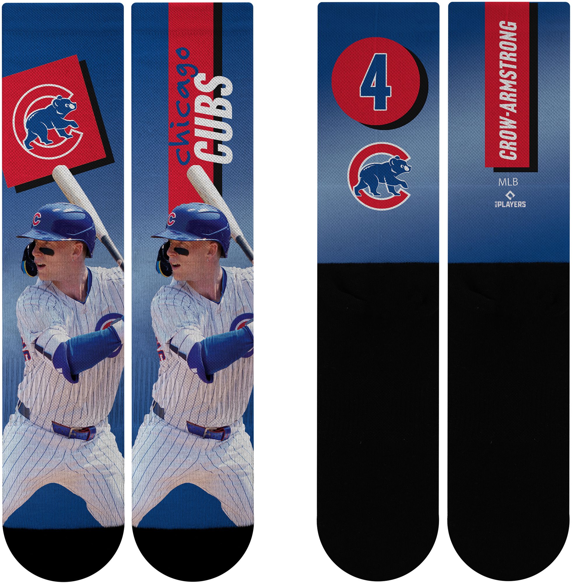 For Bare Feet Adult Chicago Cubs Pete Crow-Armstrong #4 Shape Shifter Crew Socks product image