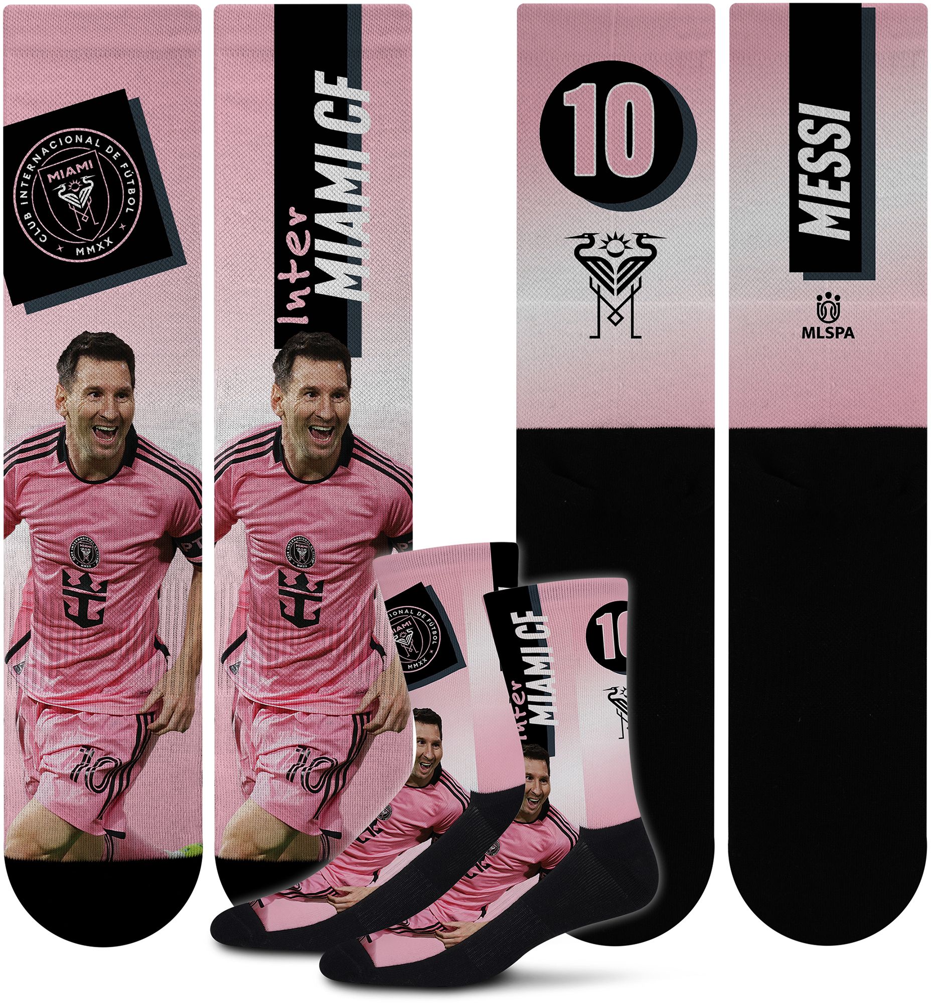 For Bare Feet Adult Inter Miami CF Lionel Messi #10 Shape Shifter Crew Socks product image