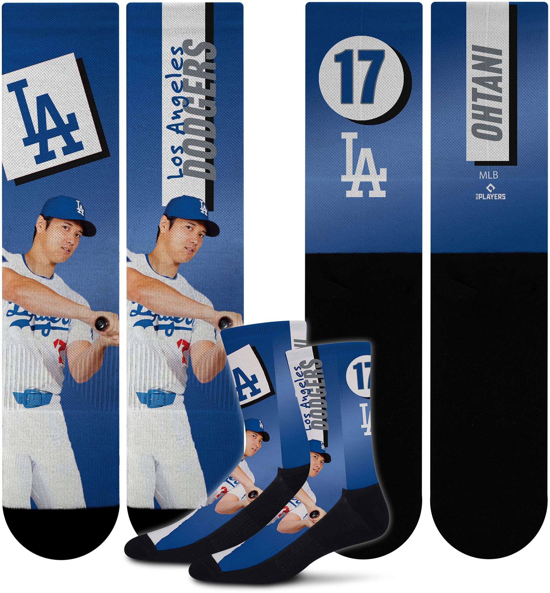 For Bare Feet Adult Los Angeles Dodgers Shohei Ohtani #17 Shape Shifter Crew Socks product image