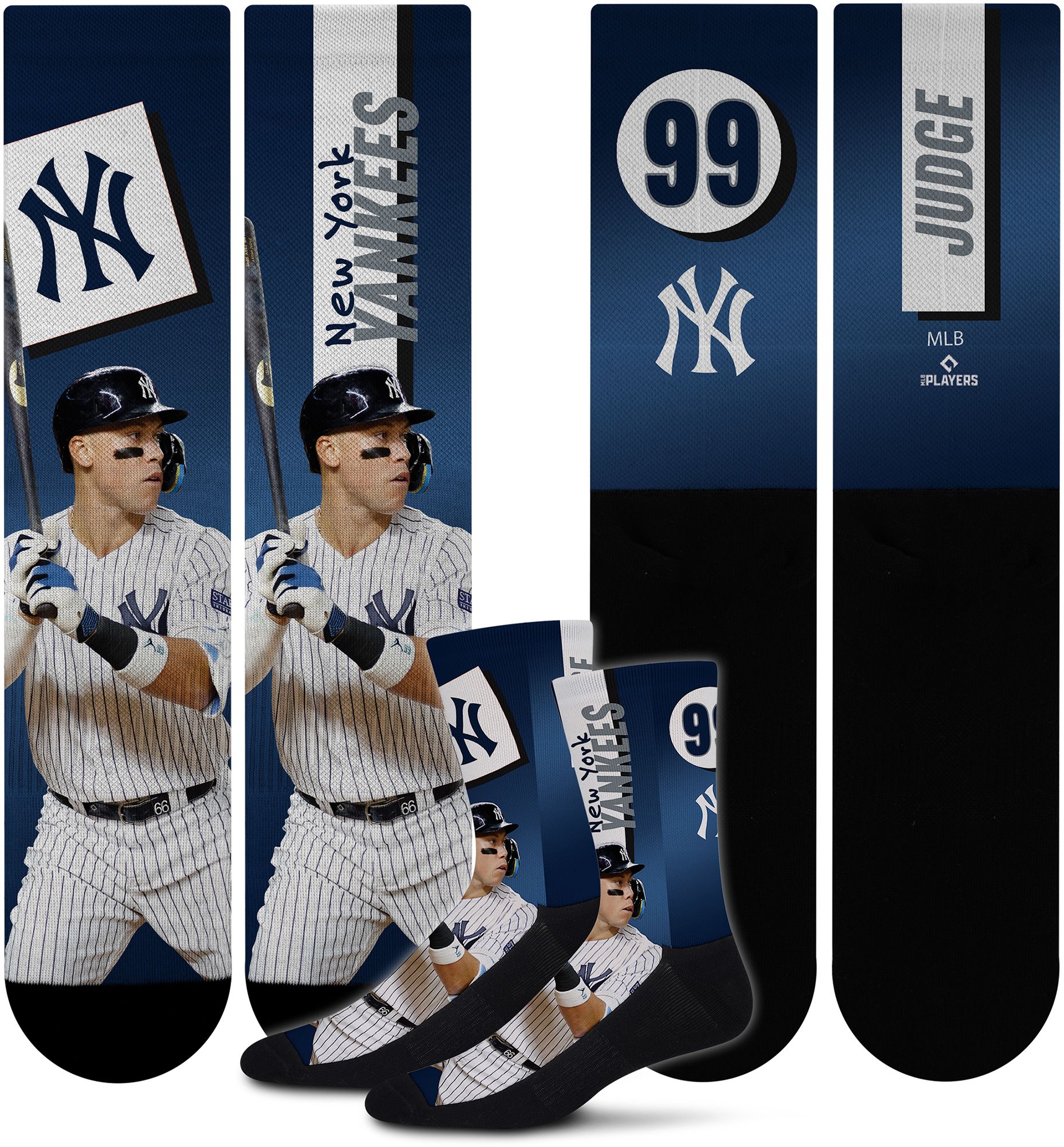 For Bare Feet Adult New York Yankees Aaron Judge #99 Shape Shifter Crew Socks product image