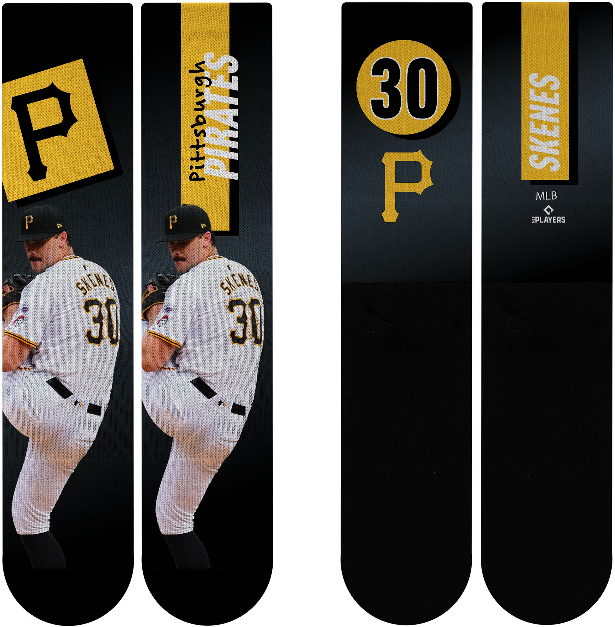 For Bare Feet Adult Pittsburgh Pirates Paul Skenes #30 Shape Shifter Crew Sock product image