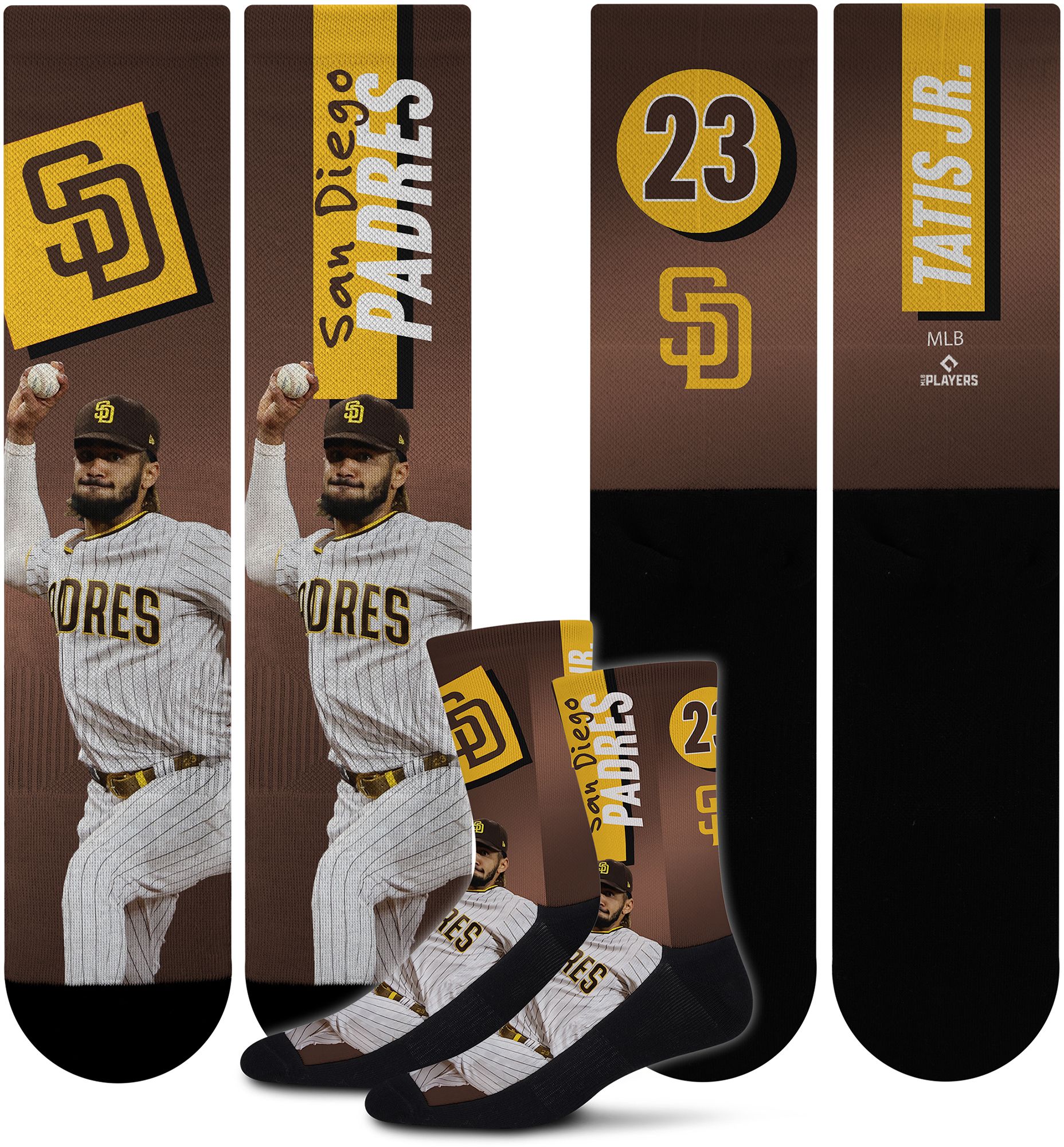 For Bare Feet Adult San Diego Padres Mascot Retro Vibes Crew Socks product image