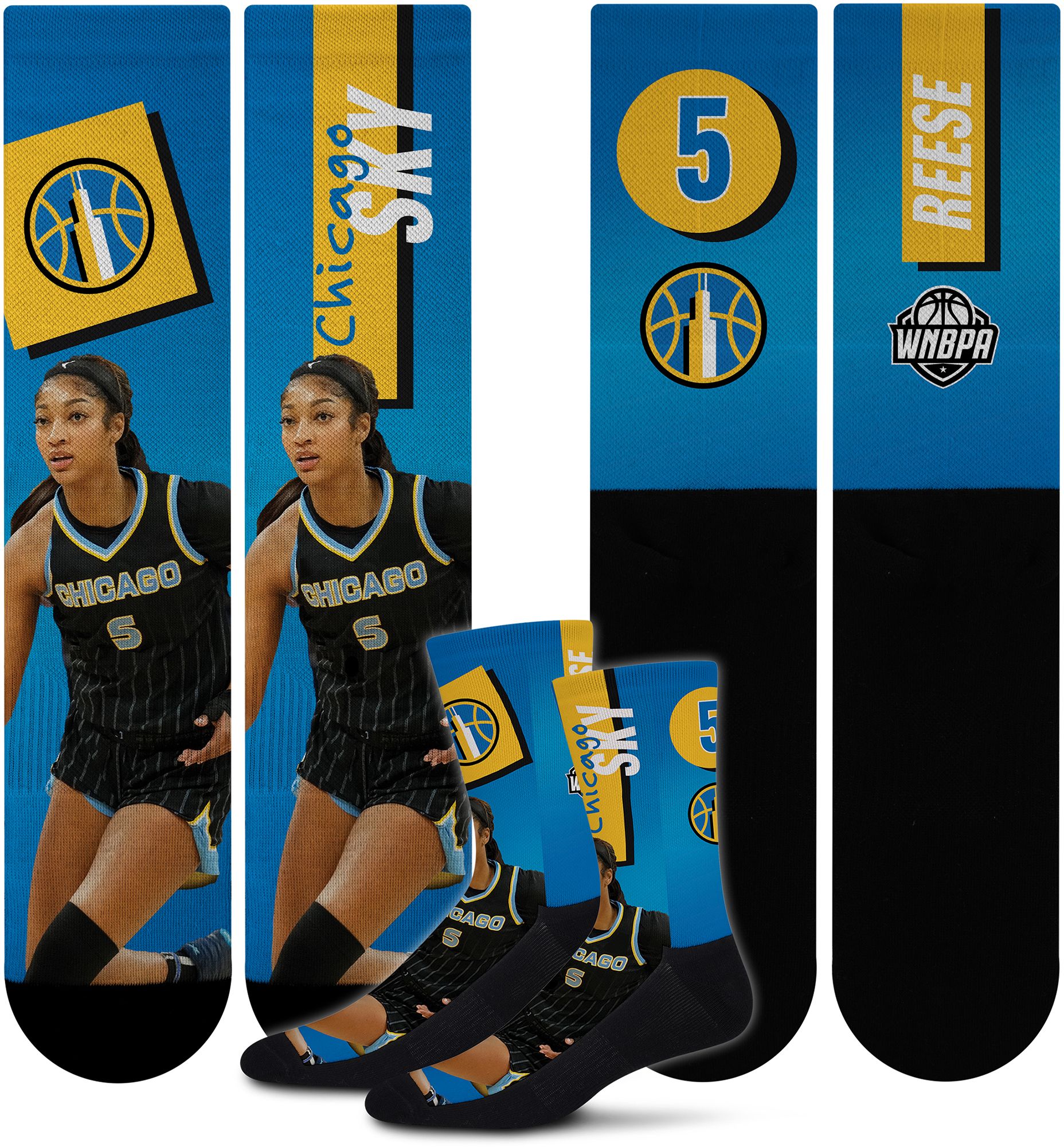 For Bare Feet Adult Chicago Sky Multi Shape Shifter Crew Socks product image