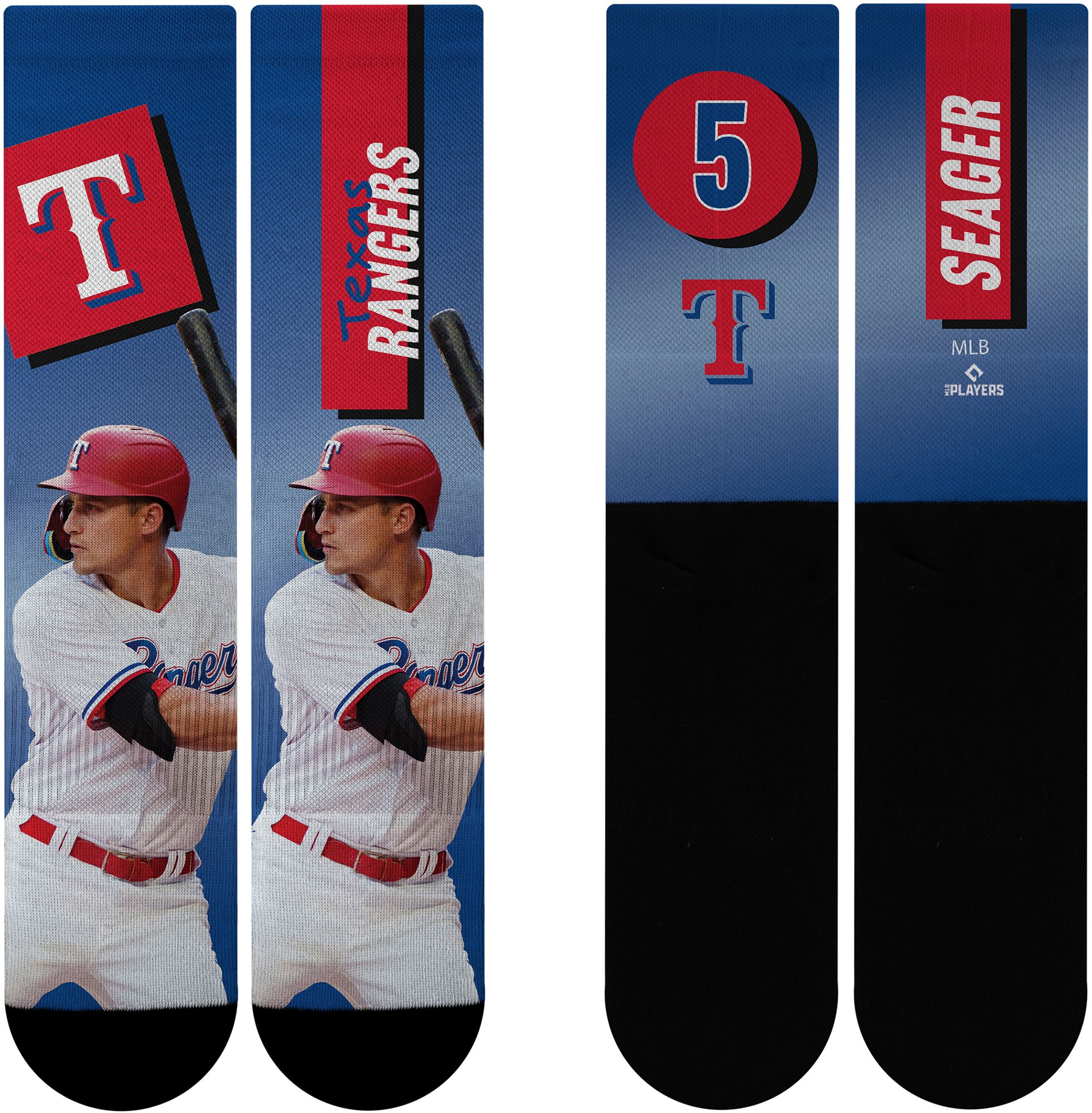 For Bare Feet Adult Texas Rangers Multi Shape Shifter Crew Socks product image
