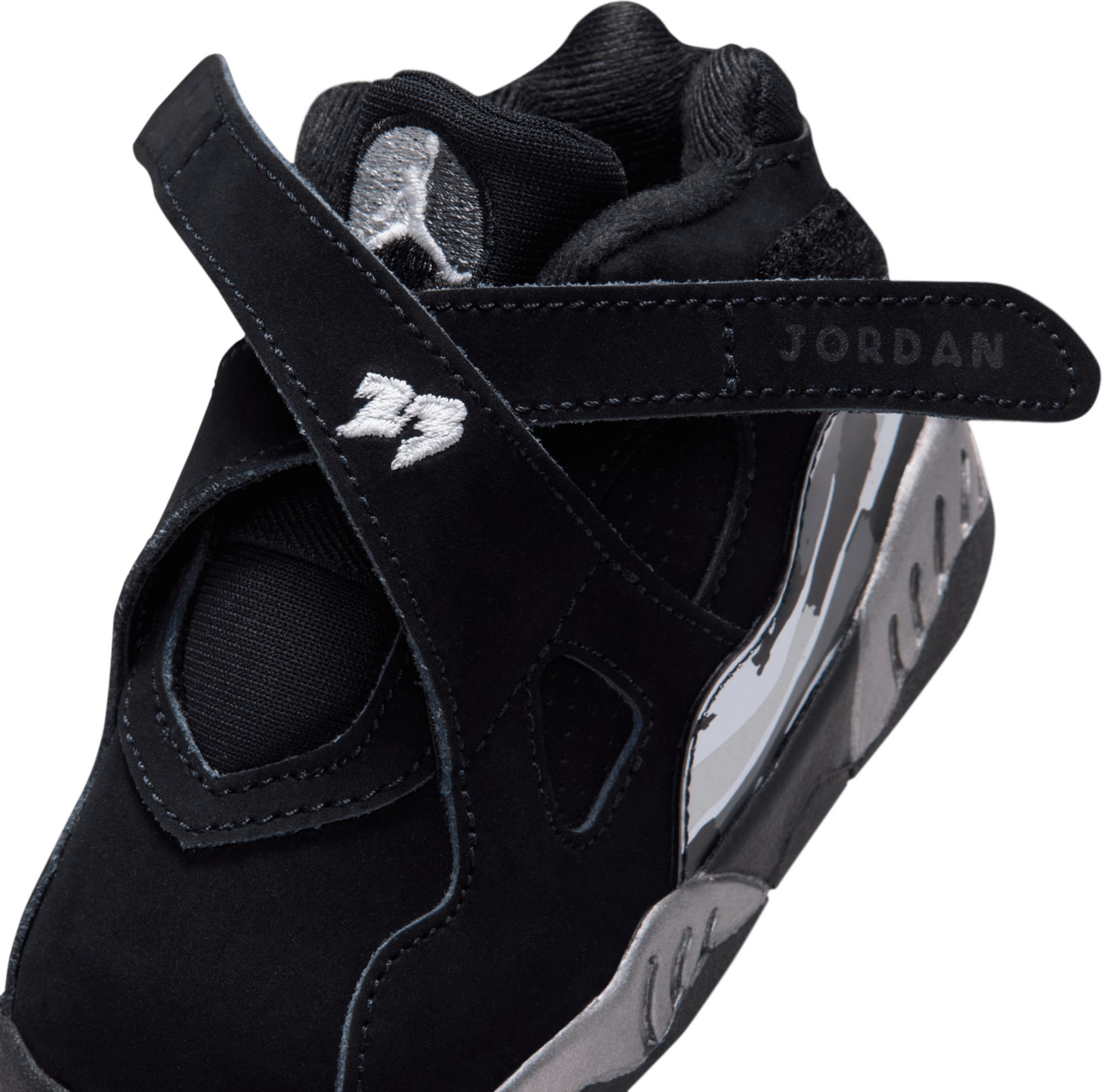 Air Jordan Toddler 8 Retro 'Chrome' Basketball Shoes product image