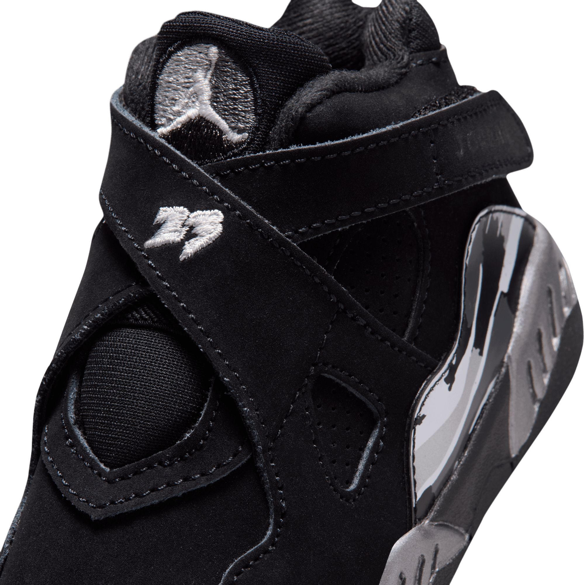 Air Jordan Toddler 8 Retro 'Chrome' Basketball Shoes product image