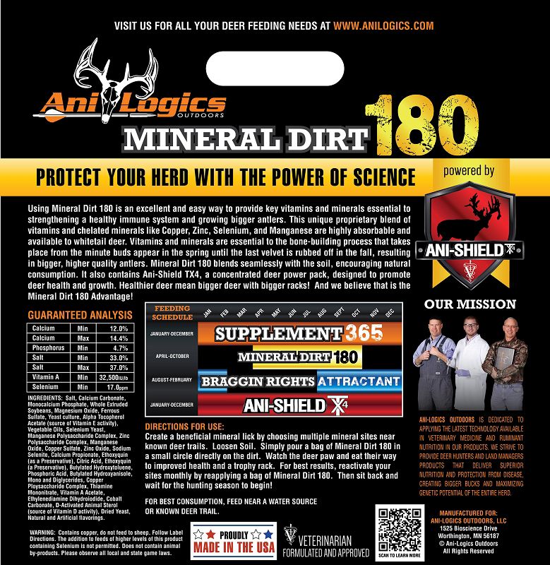 Ani-Logics Mineral Dirt 180 Deer Supplement – 10 lbs product image