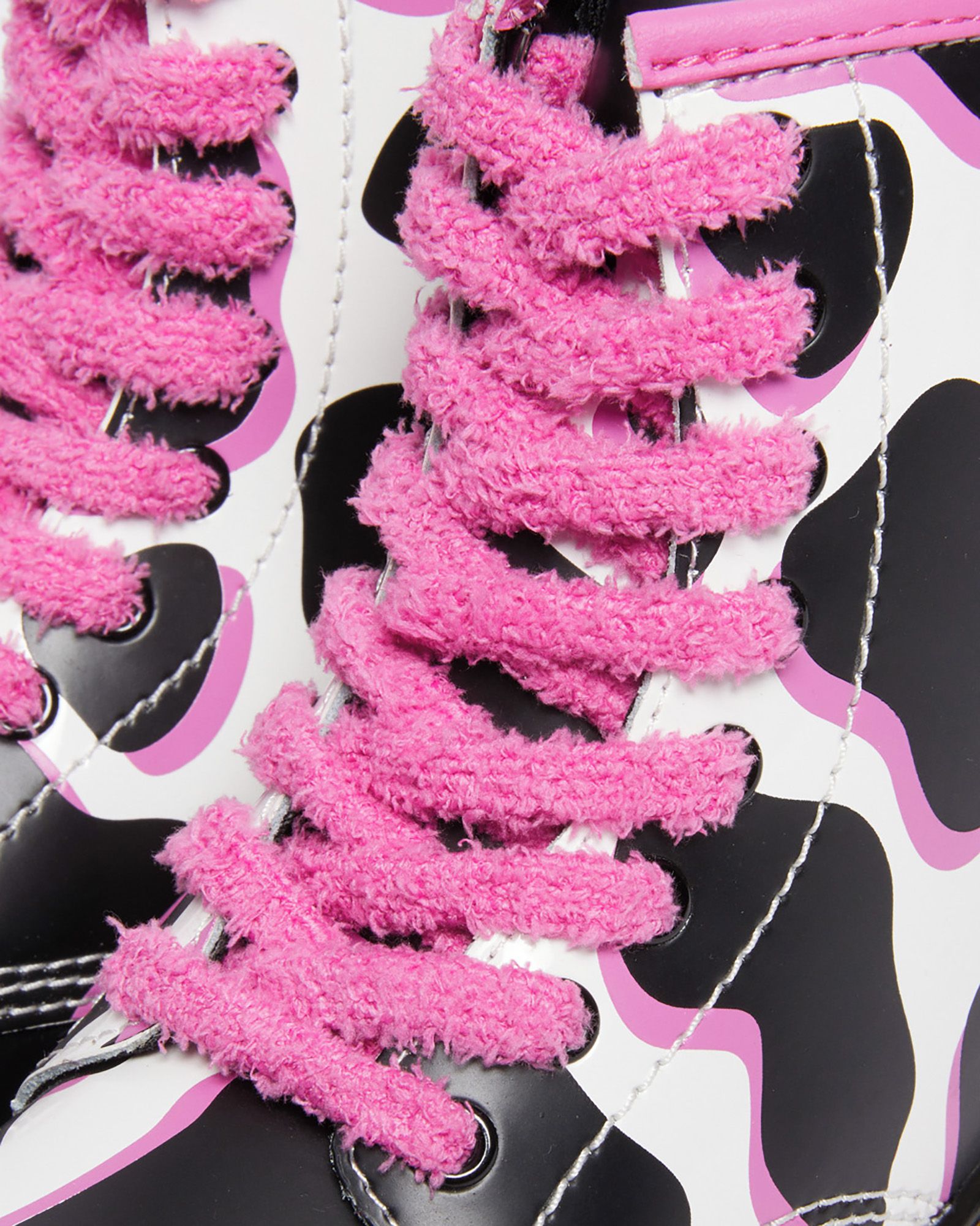 Dr. Martens Junior Cow Print Patent Lamper Boots product image