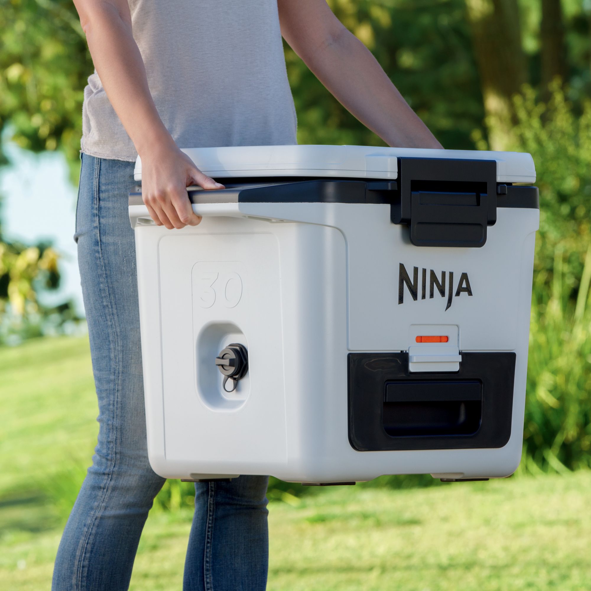 Ninja FrostVault 30 Qt. Hard Cooler with Bonus Cutting Board Divider Insert product image