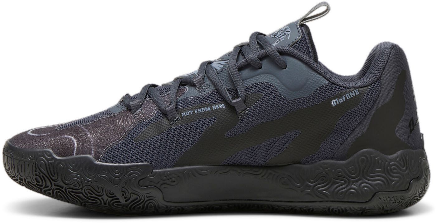 Puma x Lamelo Ball MB.03 Lo Team Men s Basketball Shoes Black Strong Grey 10