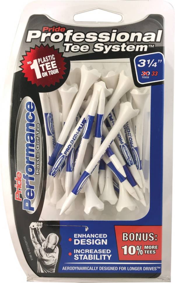 Pride PTS Evolution 3 1/4'' White Golf Tees - 30 Pack product image