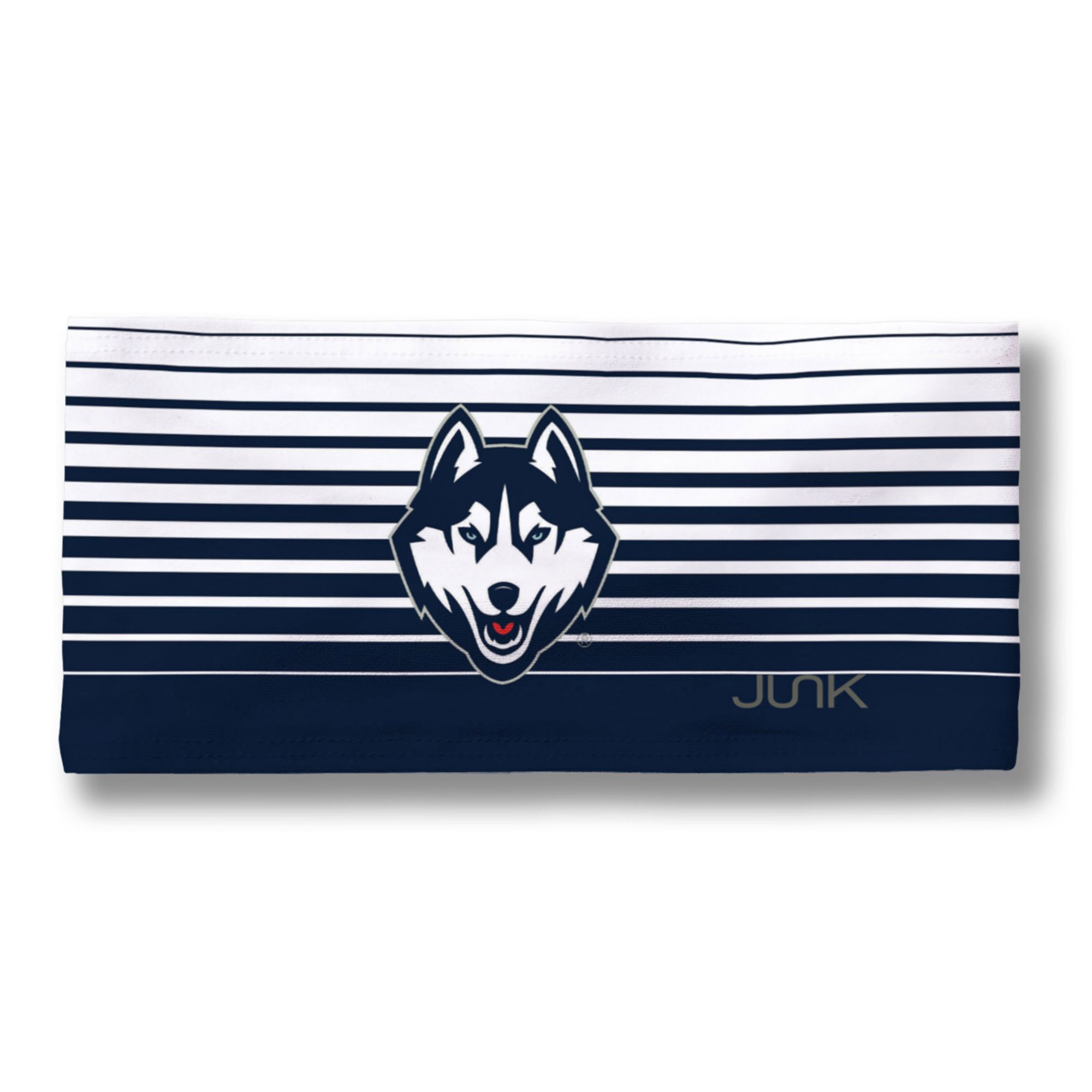 JUNK Brands Adult UConn Huskies White and Navy Big Bang Lite Headband product image