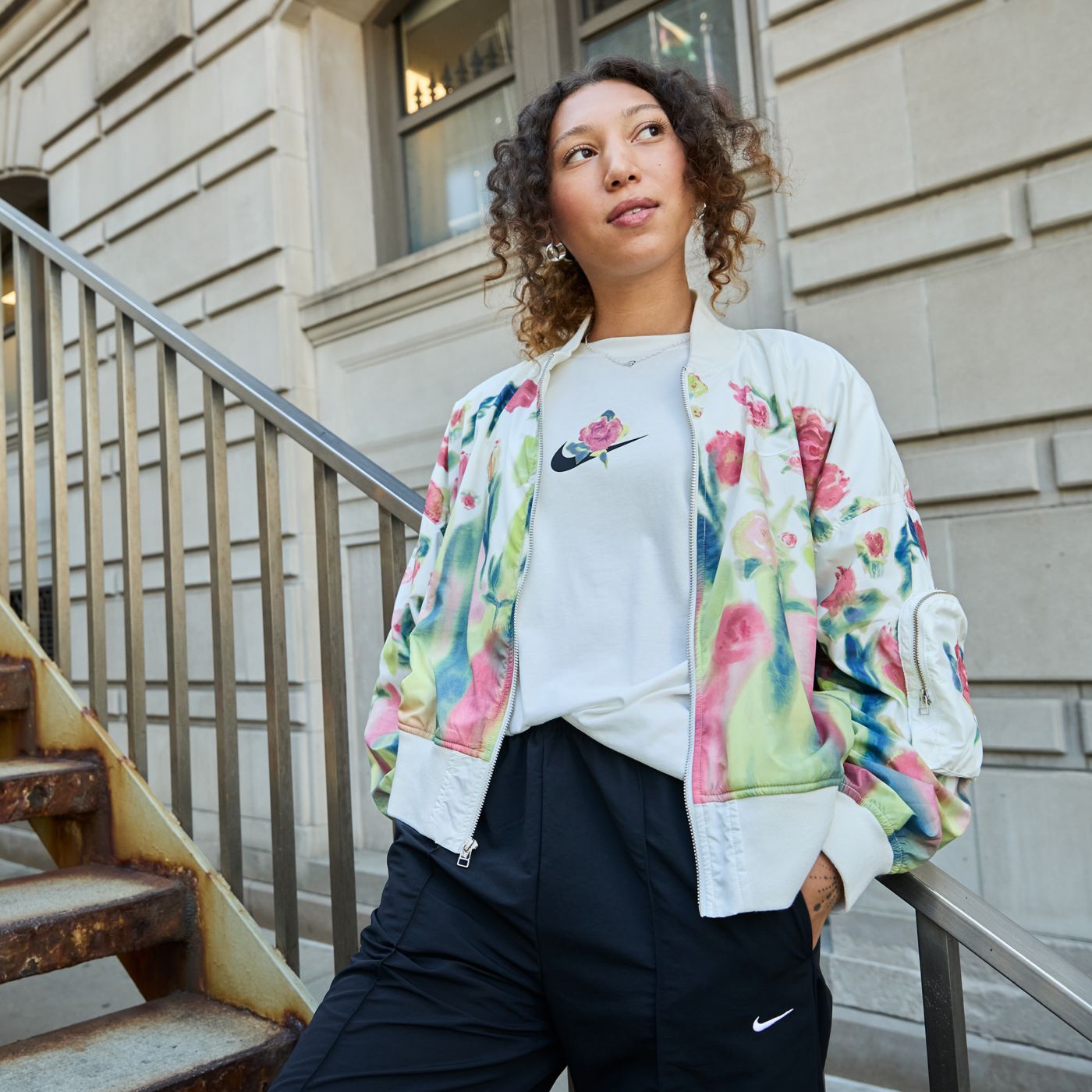 Nike Women s Sportswear Artist Collection Bomber Jacket Dick s Sporting Goods