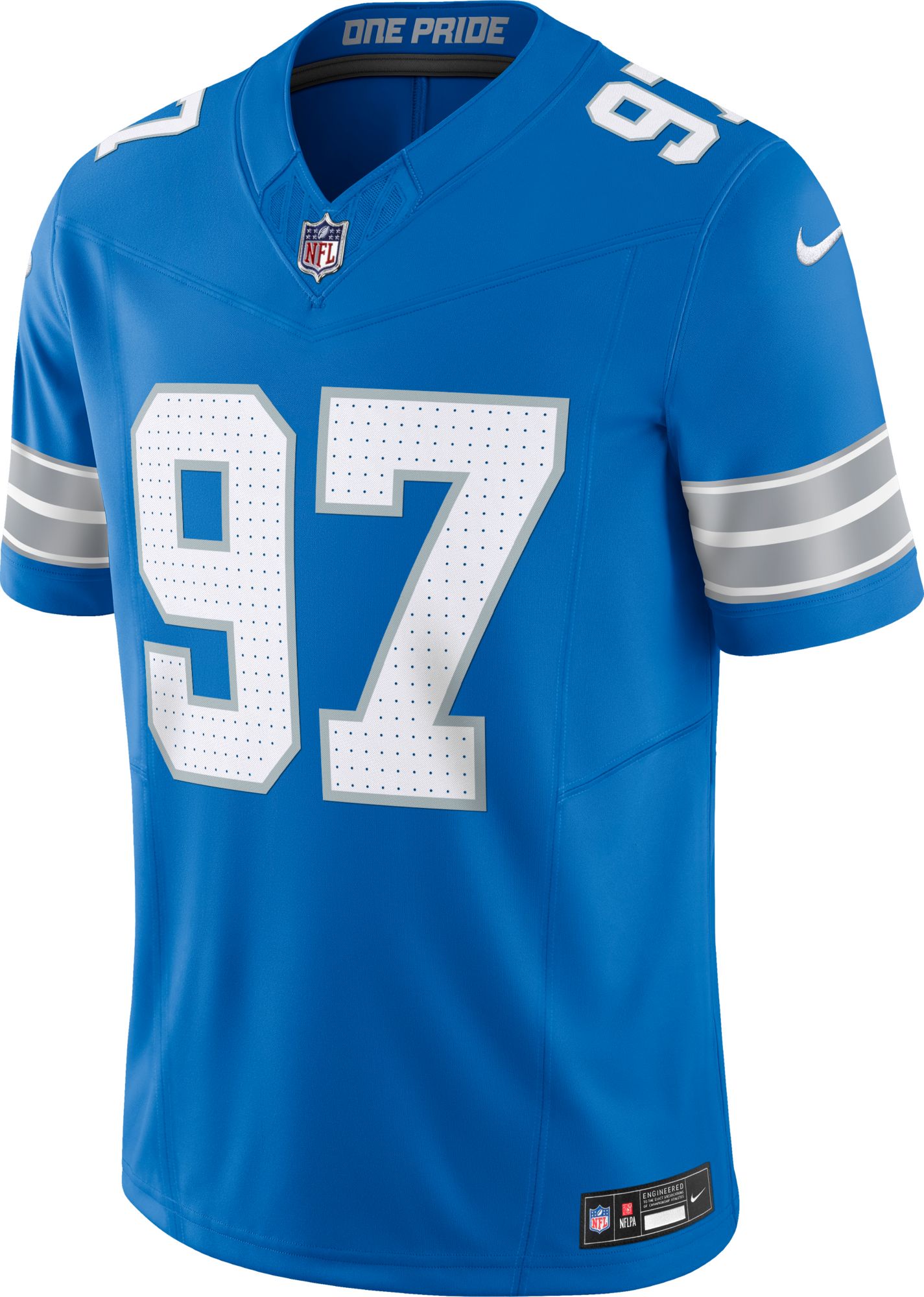Nike Men's Detroit Lions Aidan Hutchinson #97 Vapor F.U.S.E. Blue Limited Jersey product image