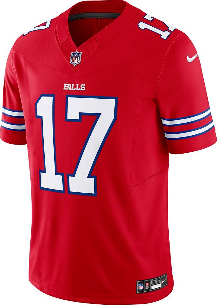 Nike Men's Buffalo Bills Josh Allen #17 Vapor F.U.S.E. Limited Alternate  Color Rush Red Jersey