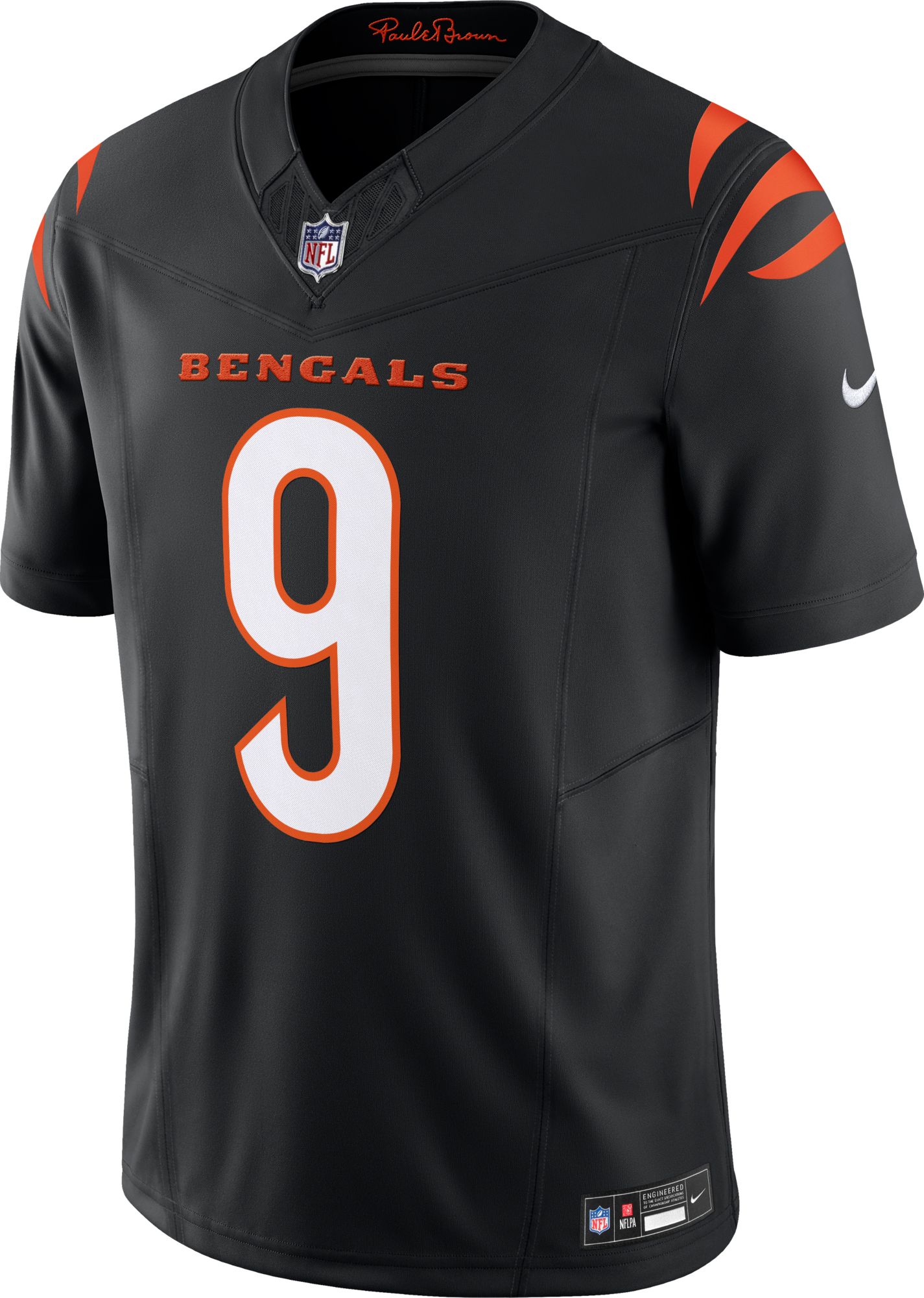 Nike Men's Cincinnati Bengals Joe Burrow #9 Vapor F.U.S.E. Black Limited Jersey product image