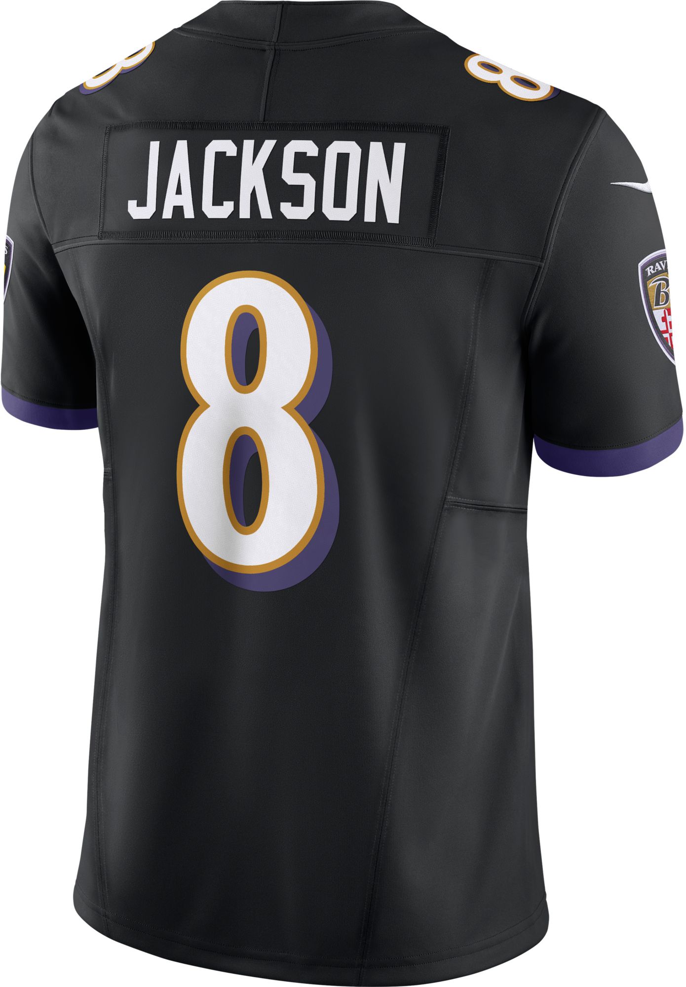 Nike Men's Baltimore Ravens Lamar Jackson #8 Vapor F.U.S.E. Alternate Black Limited Jersey product image