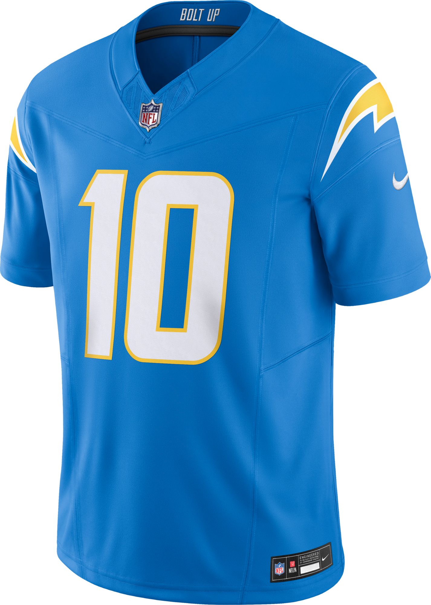 Nike Men's Los Angeles Chargers Justin Herbert #10 Vapor F.U.S.E. Limited Blue Jersey