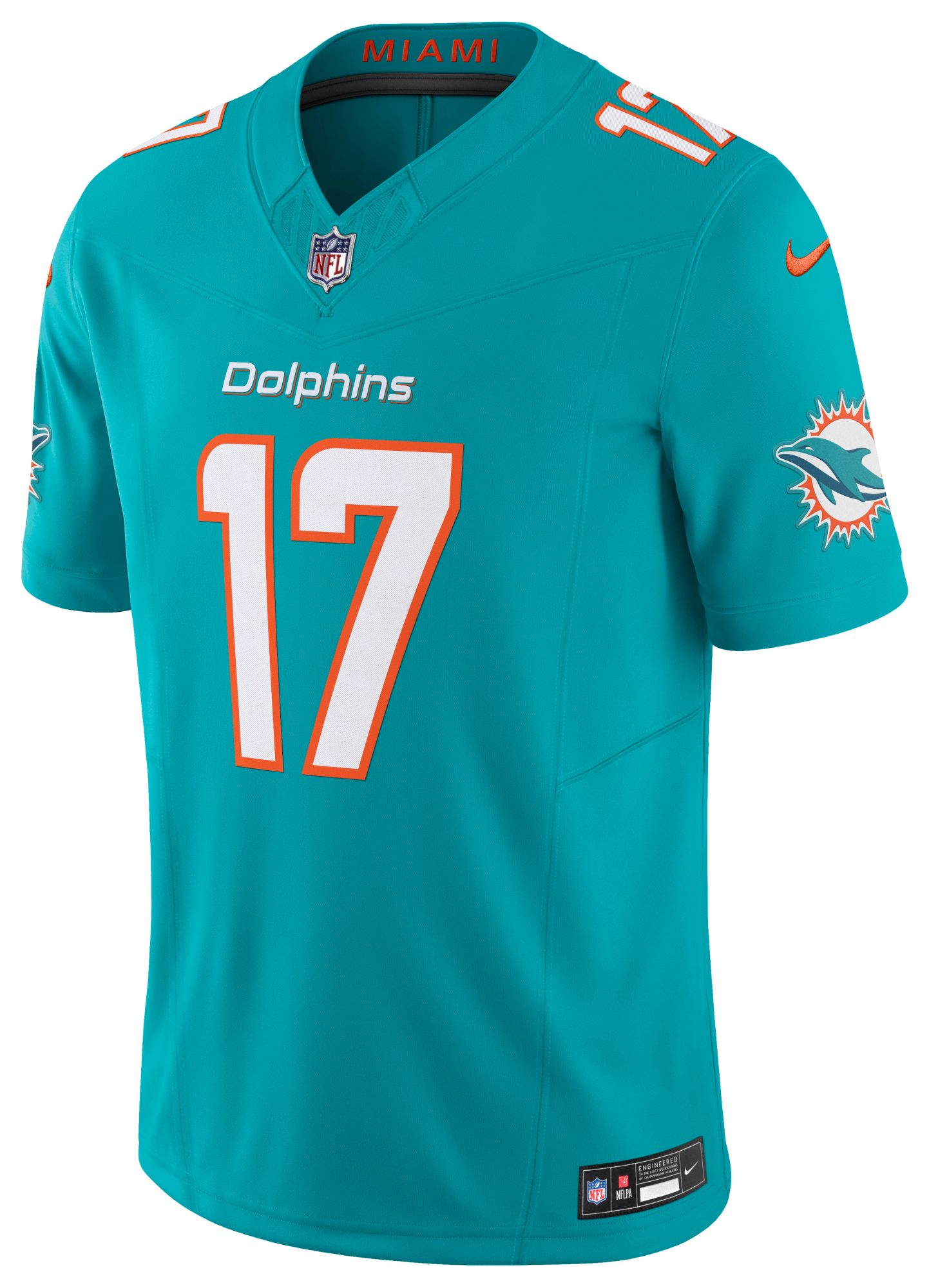 Nike Men's Miami Dolphins Jaylen Waddle #17 Vapor F.U.S.E. Turbo