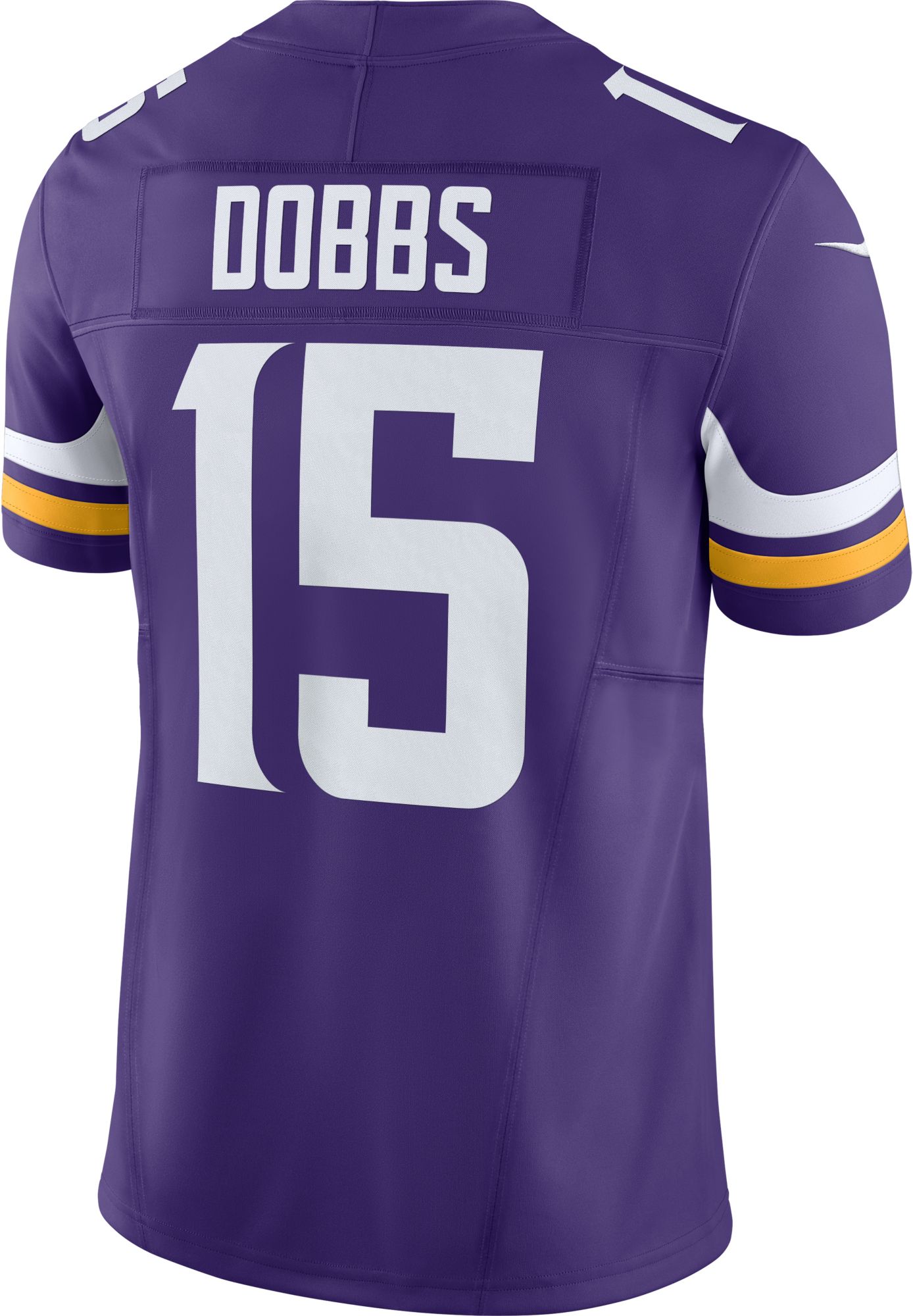 Nike Men's Minnesota Vikings Joshua Dobbs #15 Vapor F.U.S.E. Limited Purple Jersey