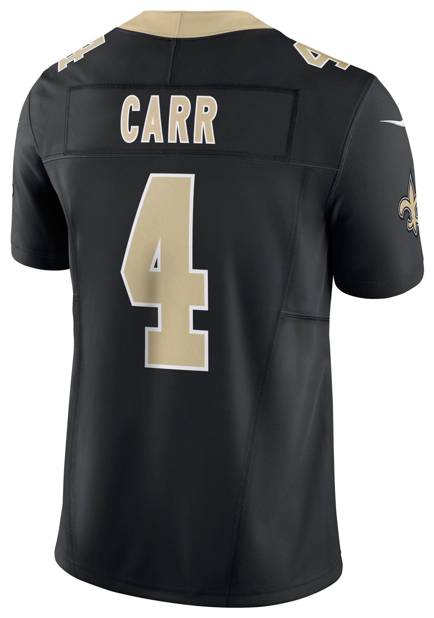 Nike Men's New Orleans Saints Derek Carr #4 Vapor F.U.S.E. Black Limited Jersey product image